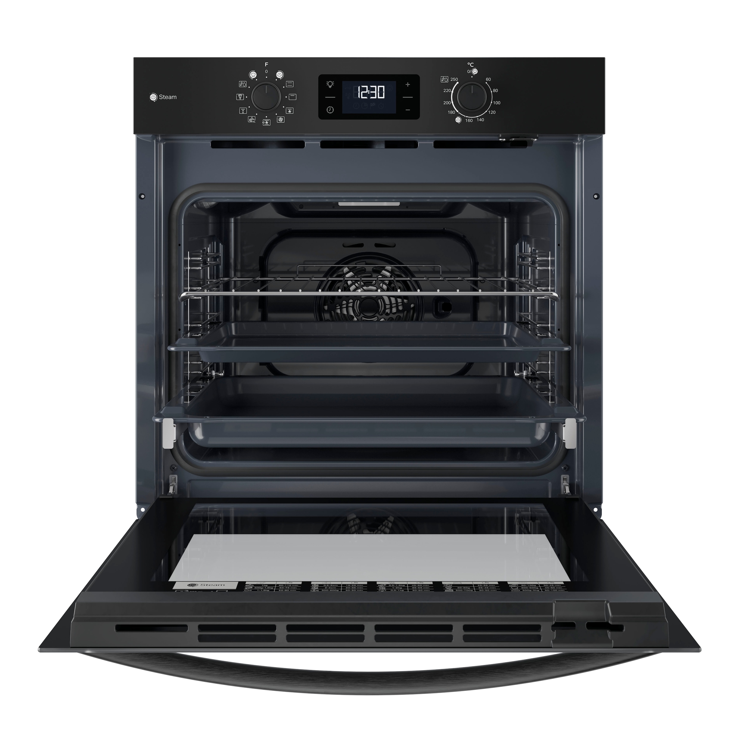 Privileg Backofen-Set »PBA2S85HU1K« Set, 2 Stk. tlg. Schonendes Garen dank des Turn&Go Dampfprogrammes für beste Ergebnisse