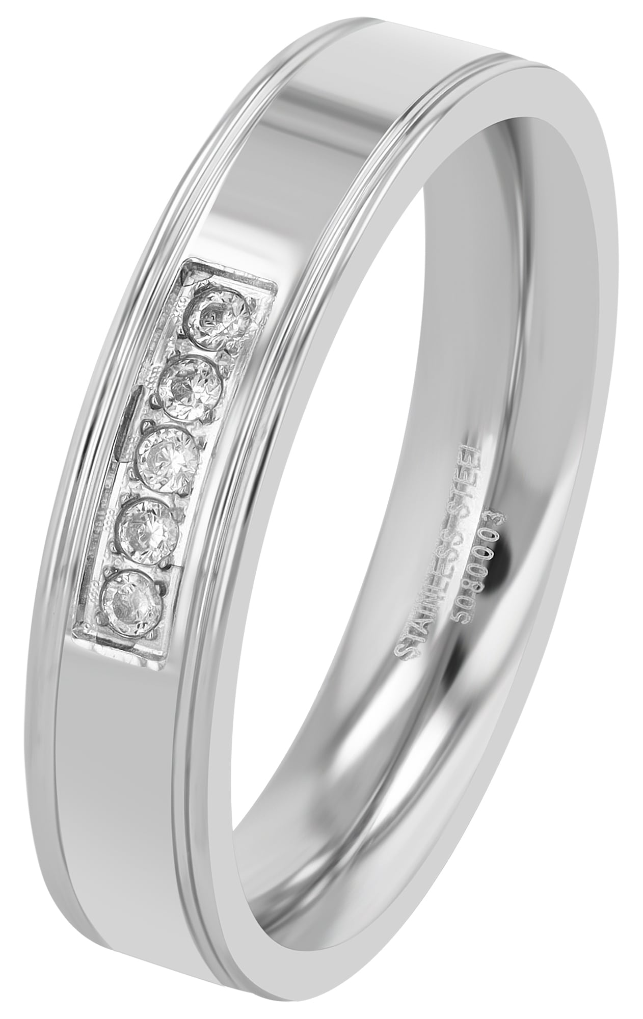 Adelia´s Fingerring »Damen Ring aus Edelstahl«