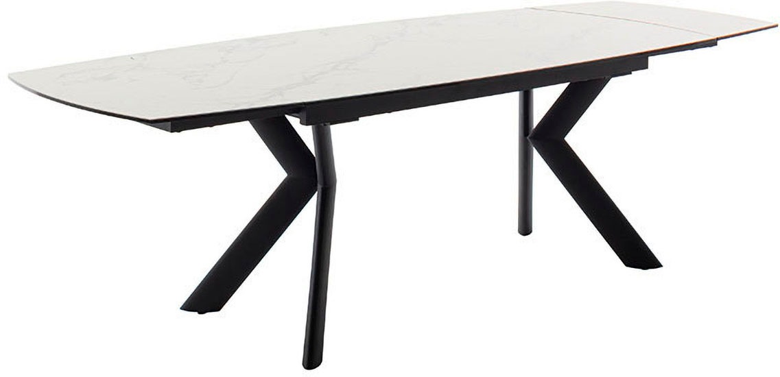 MCA furniture Esstisch »OSSANA Vierfußtisch 180-260 cm«, (Einzelstück), Keramik,Metall,Stirnauszug,ausziehbar,Tischplatte 13 mm,8-10 Personen