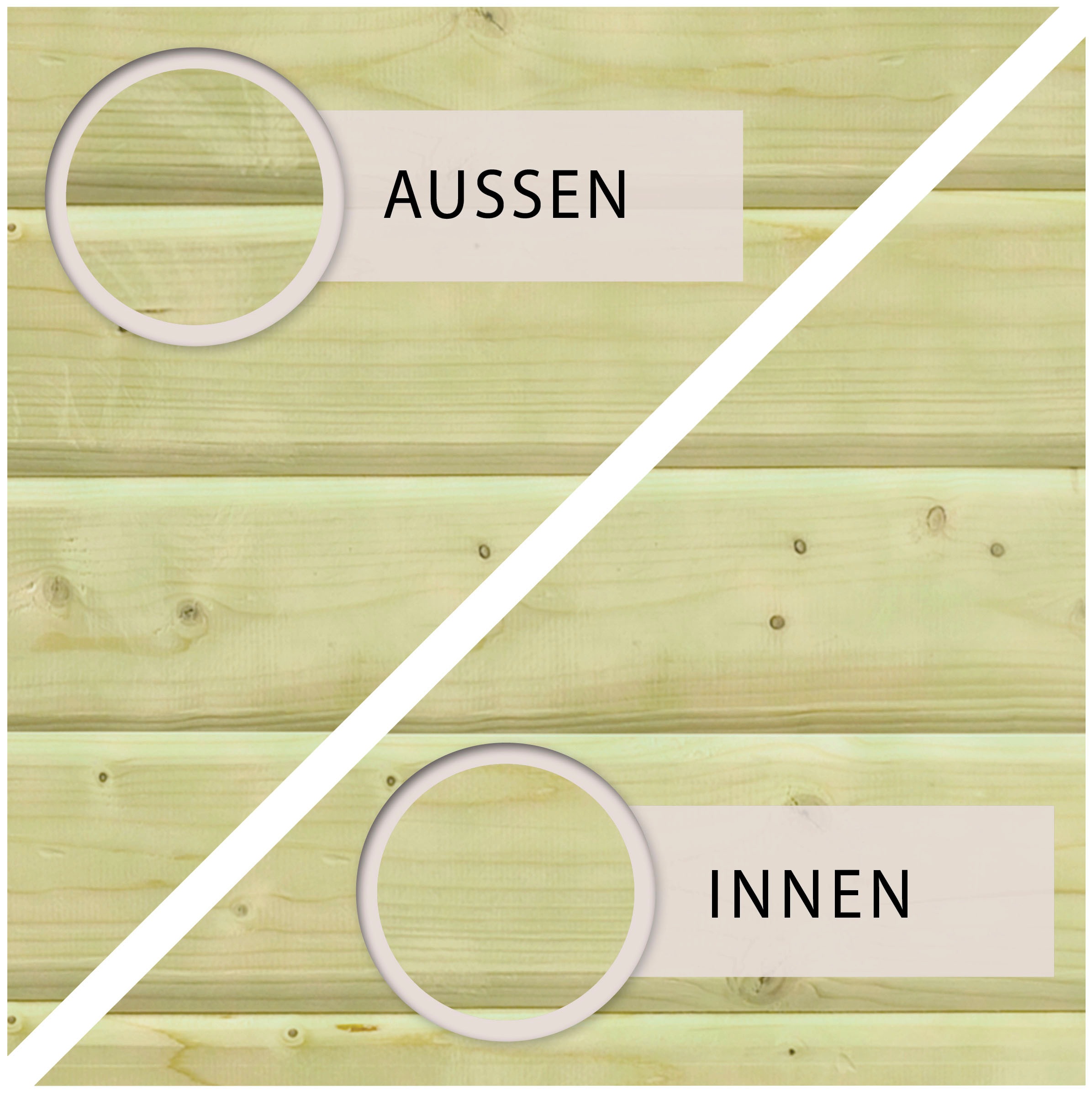 Karibu Rechteckpool »Holzpool Milano A« BxLxH: 353x320x124 cm, kesseldruckimprägniert mit Sonnenterasse