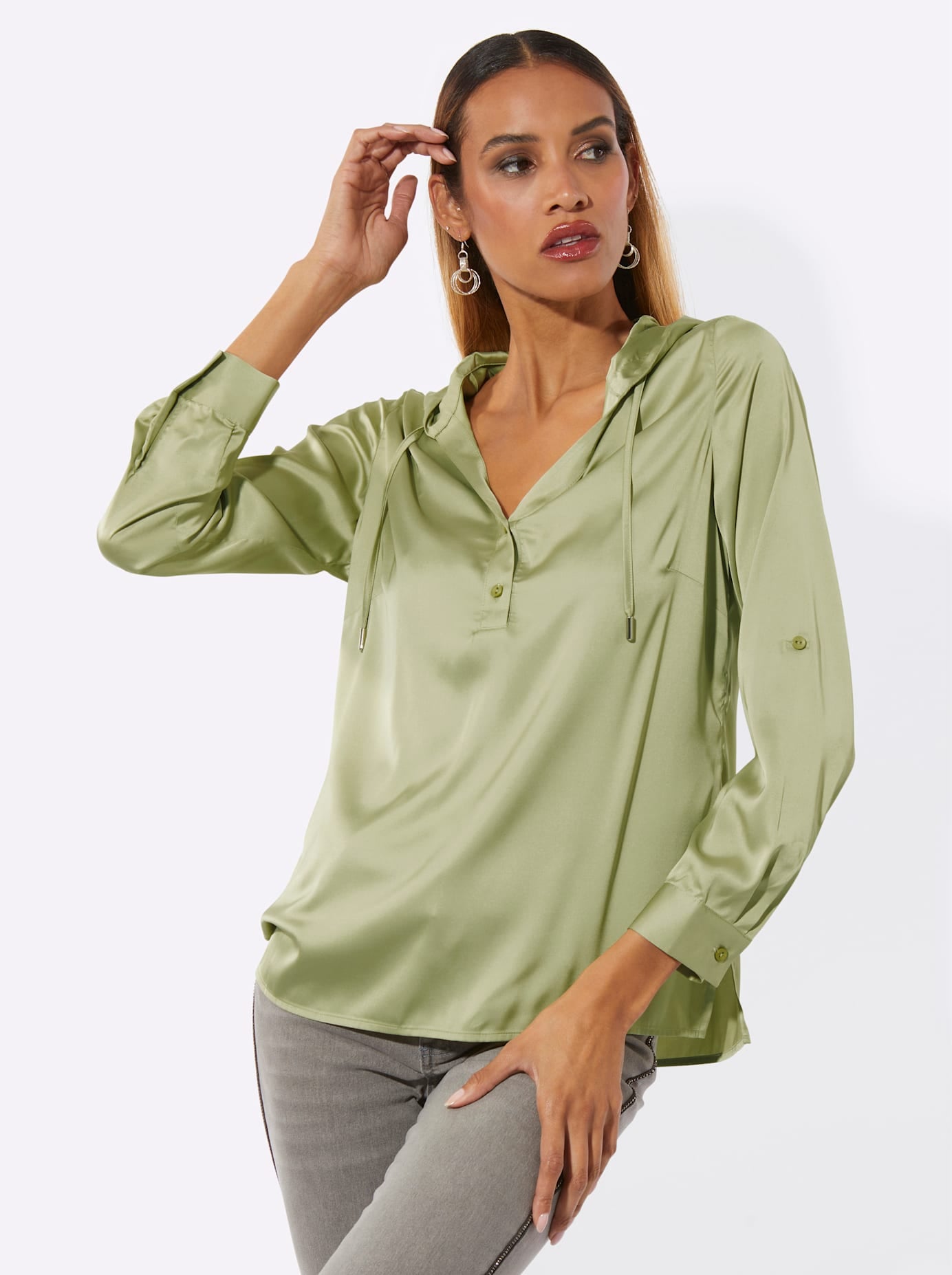 creation L Langarmbluse