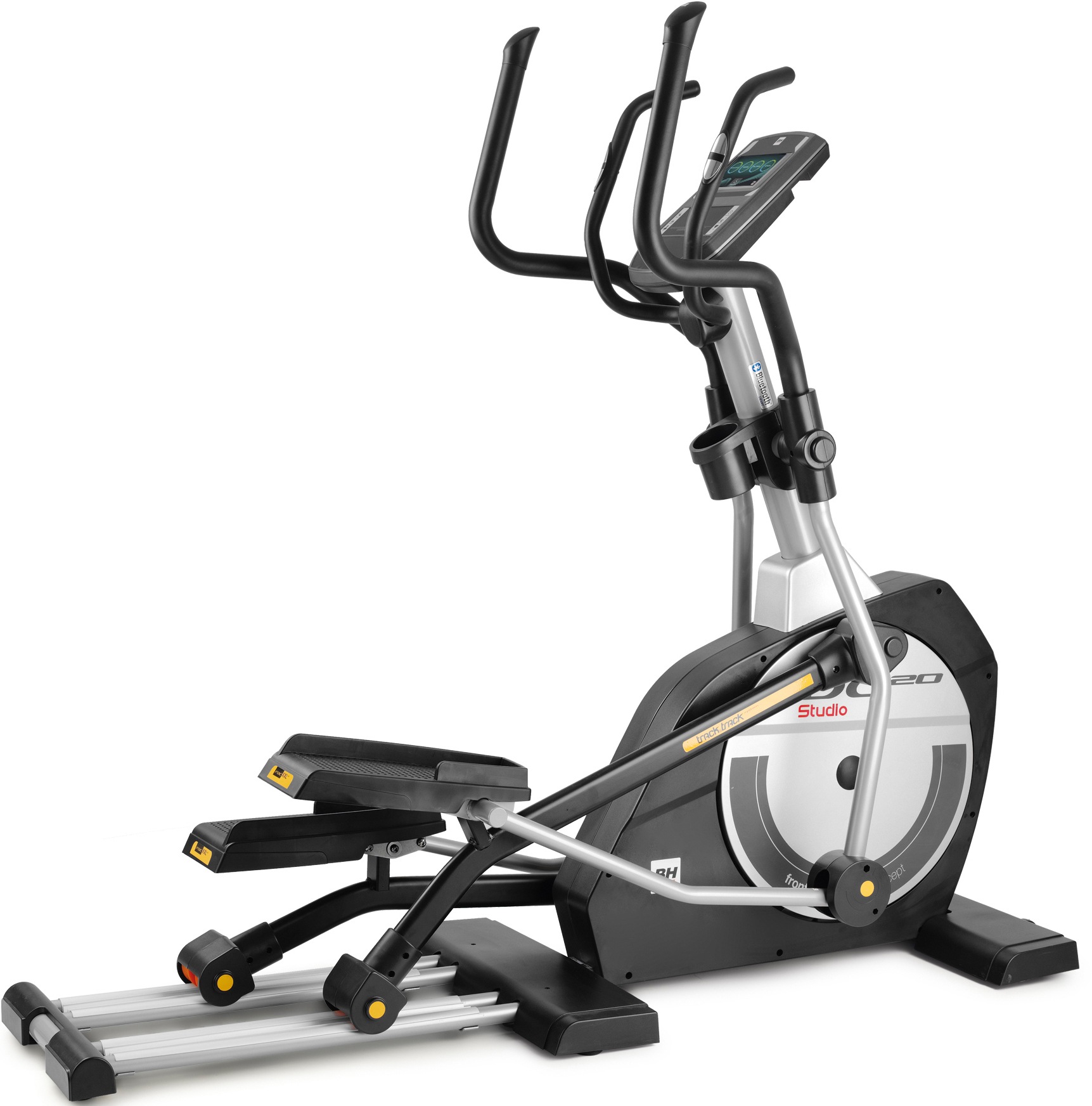Bh Fitness Crosstrainer »FDC20 STUDIO TFT G868TFT« Schwungmasse ca. 35 kg, 24 Widerstandsstufen in grau