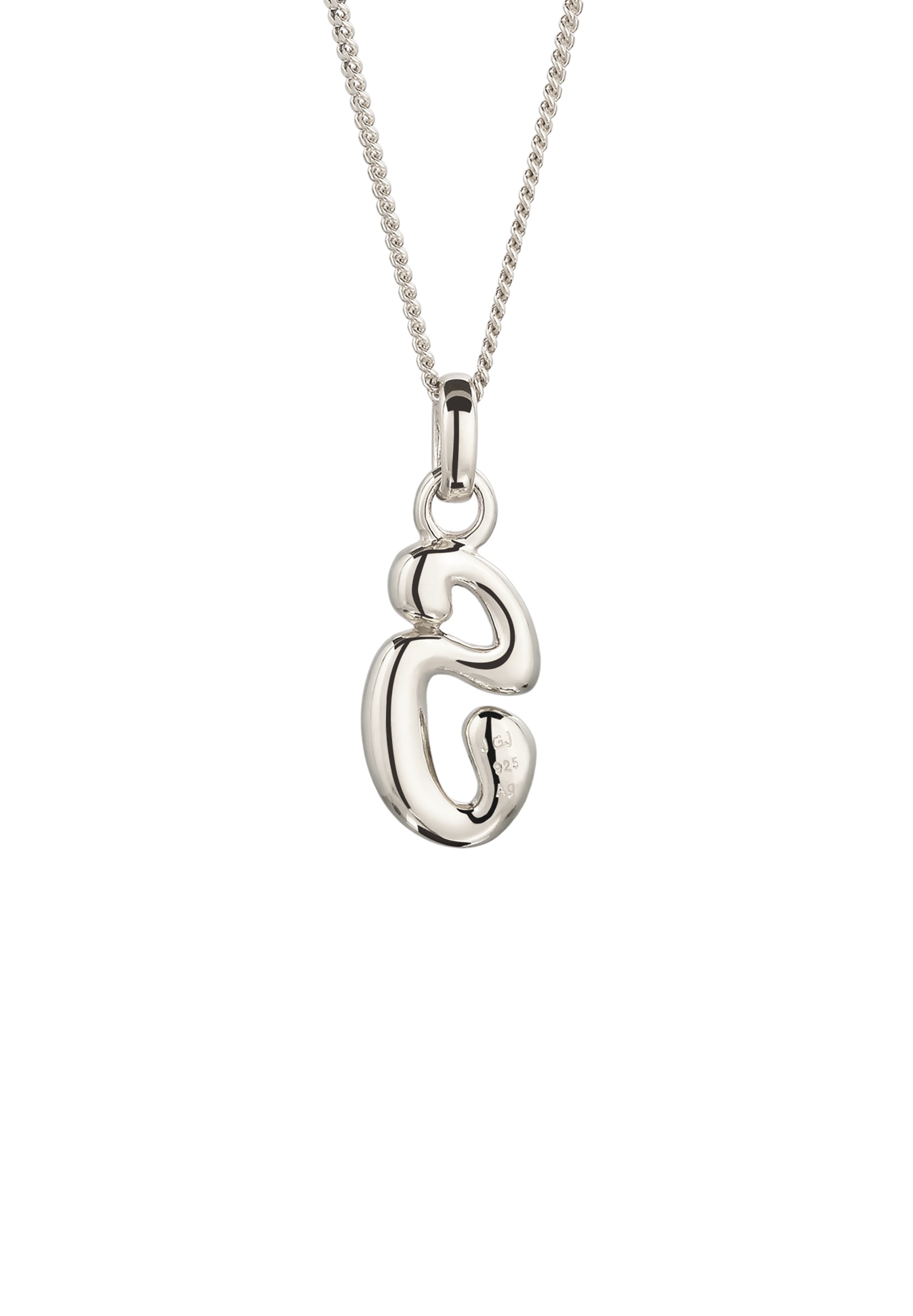 Elli Kette mit Anhänger »Halskette Melted Buchstabe S 925 Sterling Silber«