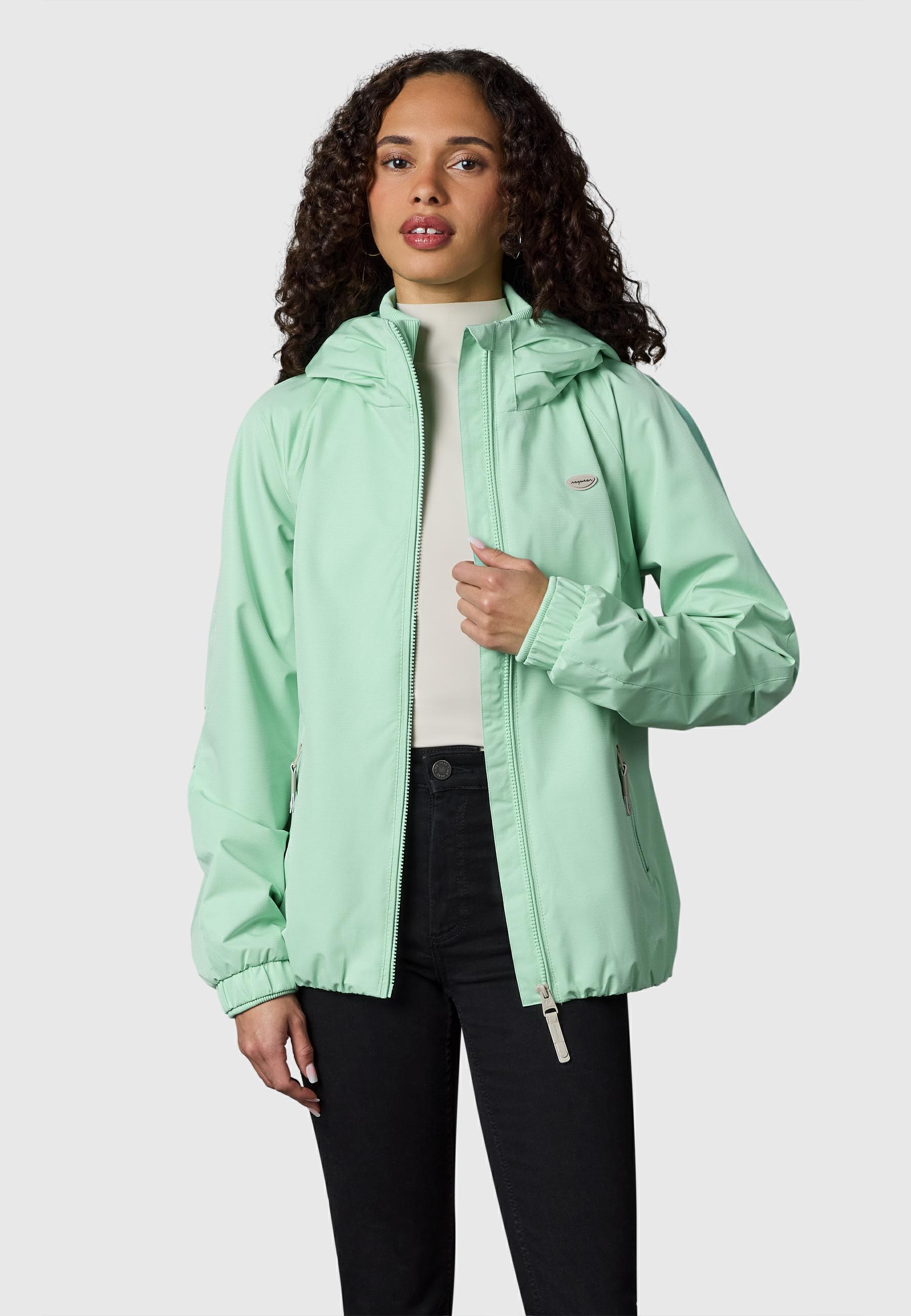 Ragwear Outdoorjacke »Übergangsjacke Dizzie Tech« mit Kapuze Wasserdichte Damen Übergangsjacke mit großer Kapuze