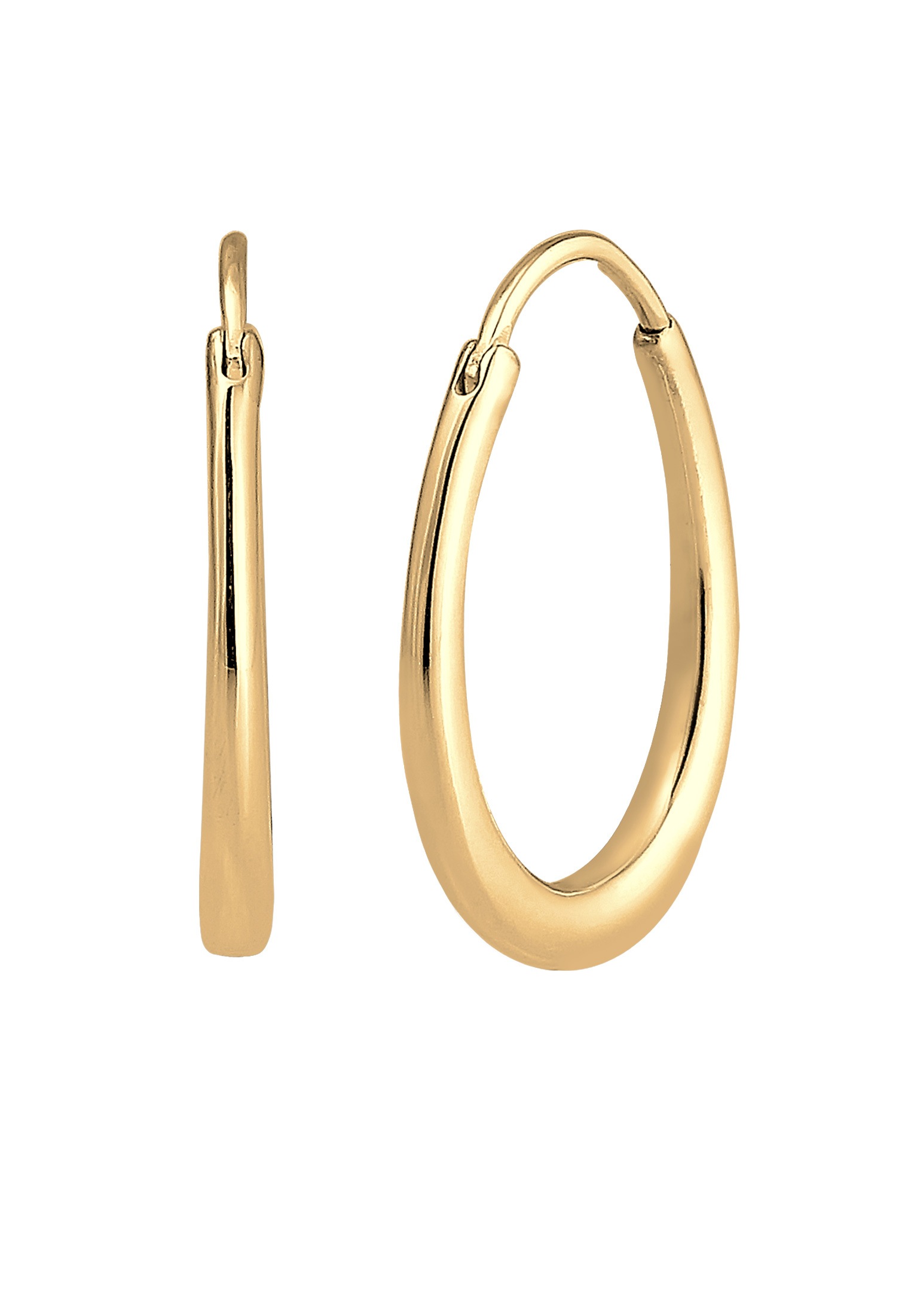 Elli Paar Creolen »Ohrringe Creolen Oval 925 Sterling Silber«