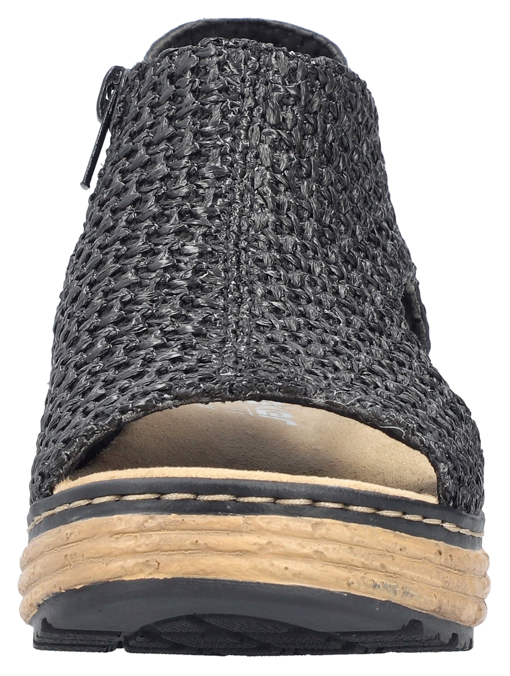 Rieker Plateausandale, Sommerschuh, Sandalette, Urlaubschuh mit Reißverschluss