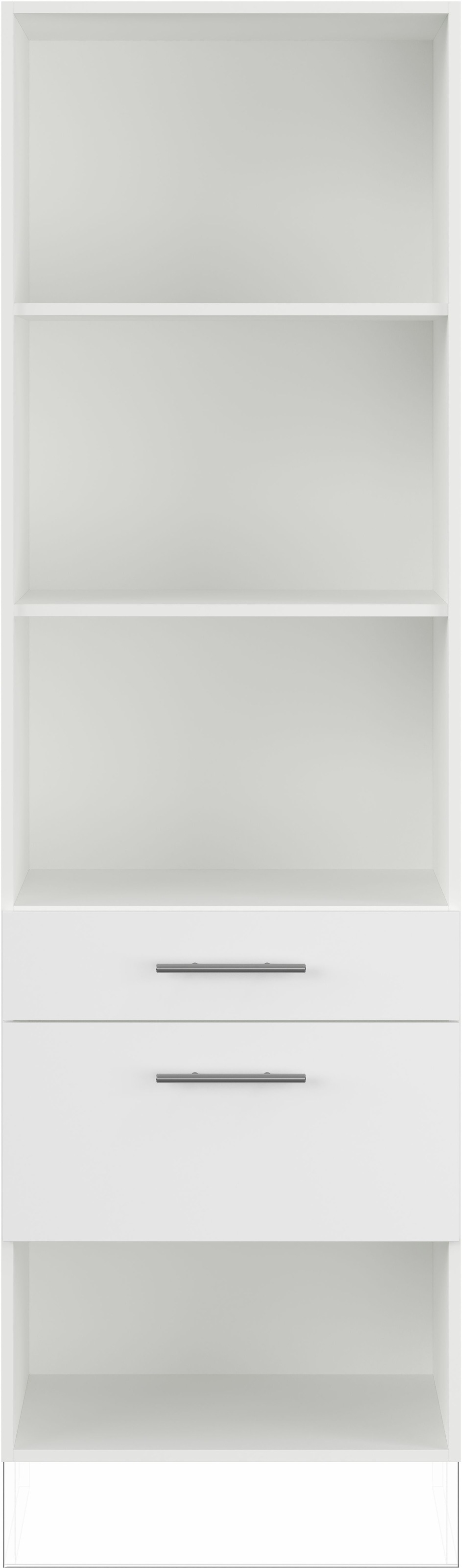 IMPULS KÜCHEN Seitenschrank »"Valencia", Breite/Höhe: 60/190,7 cm, mit Soft-Close« vormontiert, mit Schubkasten, mit Auszug, mit verstellbaren Fachböden