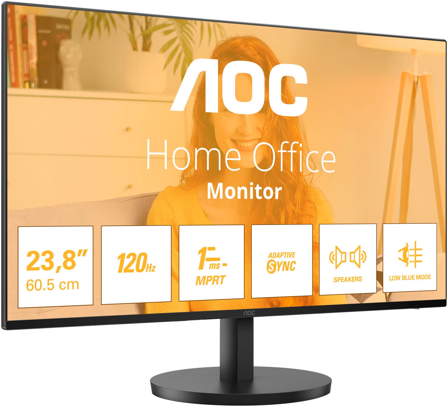 AOC LED-Monitor »24B3QA2«, 61 cm/24 Zoll, 1920 x 1080 px, Full HD, 4 ms Reaktionszeit, 120 Hz