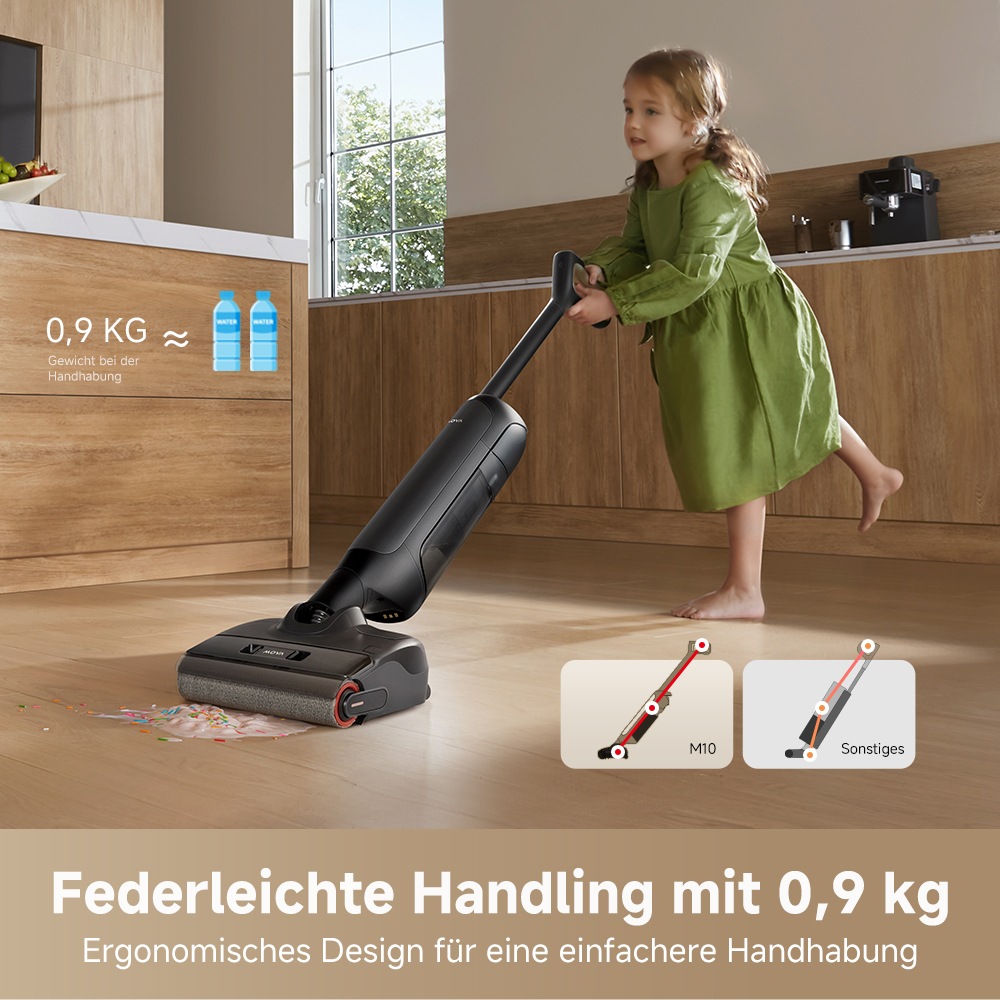 Mova Nass-Trocken-Sauger »Mova M10«, 18000Pa Saugleistung/ Vollautomatische Selbstreinigung/ Federleicht