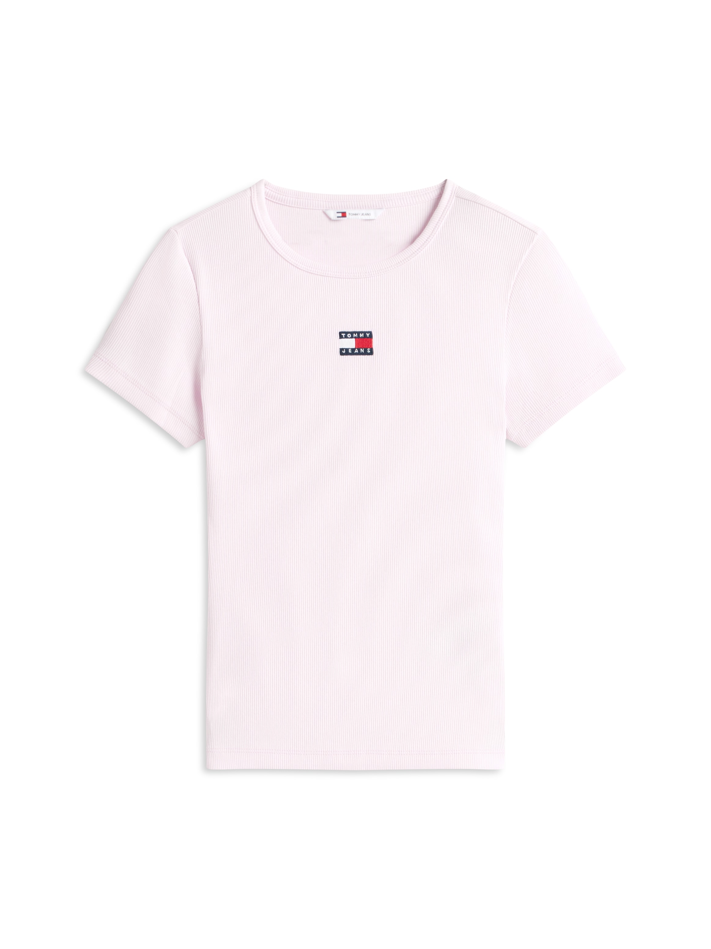 Tommy Jeans Kurzarmshirt »TJW SLIM BADGE RIB TEE« mit gerippter Struktur