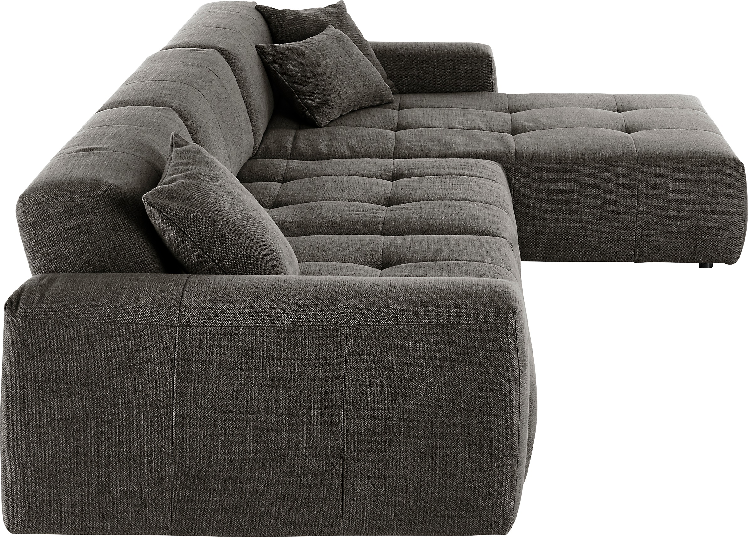 3C Candy Ecksofa »Yoshy mit Komfortfunktionen, modern und bequem, L-Form« Zwei verschiedene Sitztiefen durch verstellbare Rückenlehne