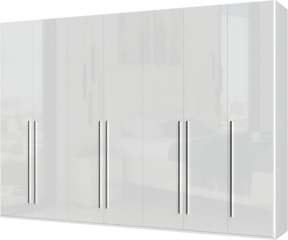 Places of Style Kleiderschrank »Piano, UV lackiert, hochglänzend in beige oder weiß, FSC-zertifiziert«, (Made in Europe), in vielen Breiten, Höhe 224cm, mit Soft-Close Funktion