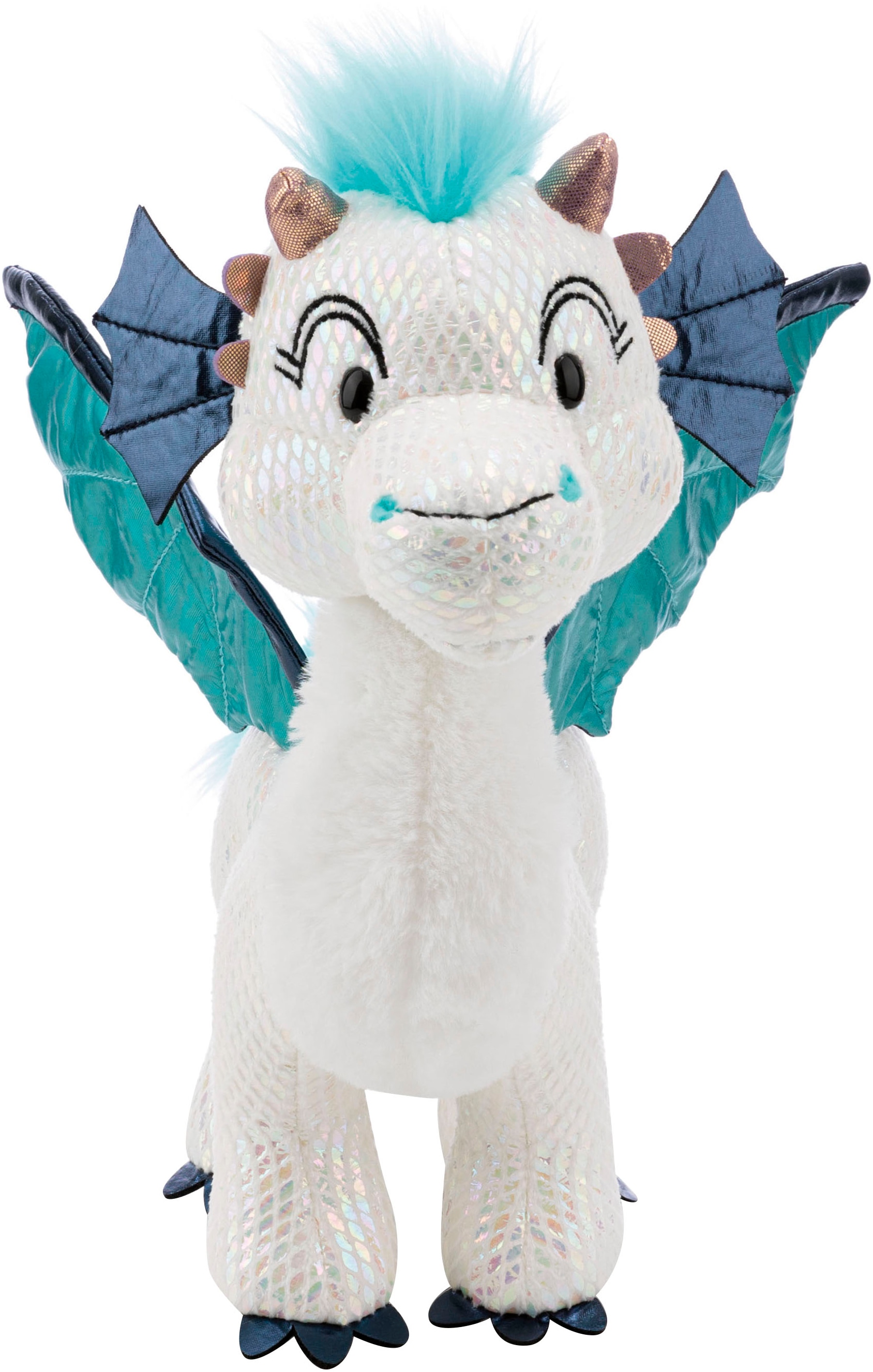 Nici Kuscheltier »Winter, Drache Zafura, 27 cm stehend« sitzend; enthält recyceltes Material