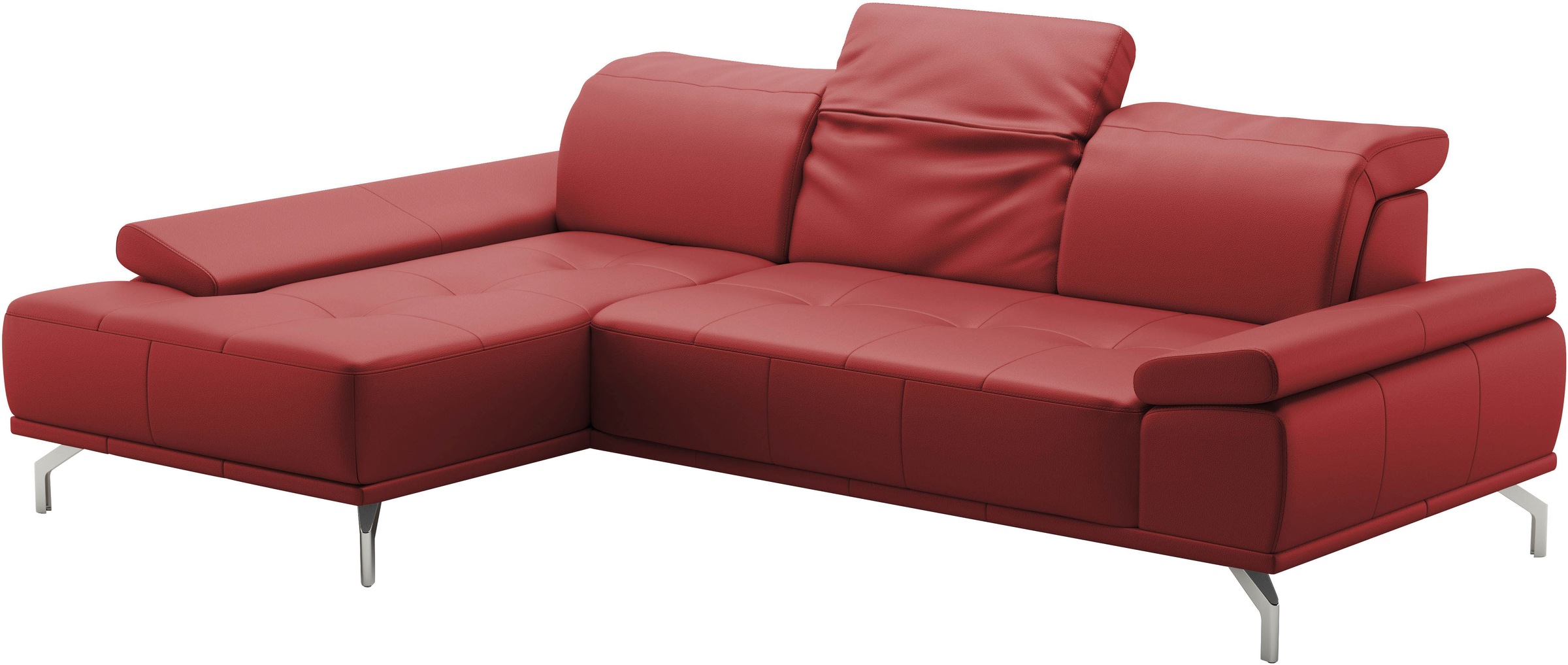Places of Style Ecksofa »Caluna«, Inkl.Sitztiefenverstellung, wahlweise mit Kopf- und Armteilverstellung