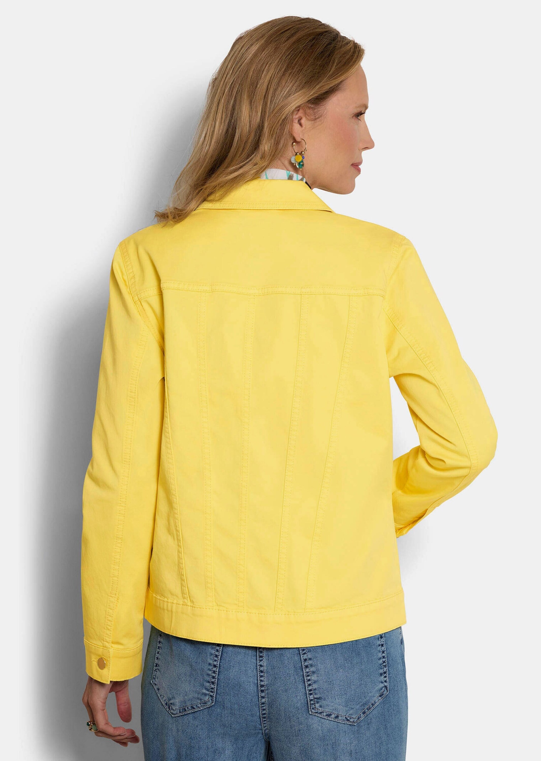 GOLDNER Kurzjacke »Kurzgröße Baumwolljacke mit edlen Ziernähten« Ziernähte im Vorder und Rückteil