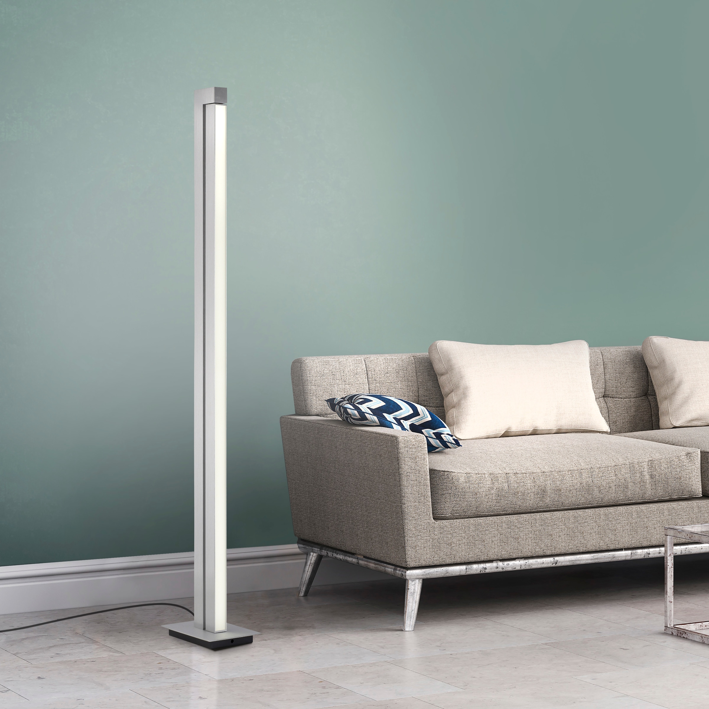 Neuhaus PURE LED Stehlampe »PURE Lines Floor« LED-Board 1 Stk. warmweiß - kaltweiß CCT Farbsteuerung, dimmbar über Fernbedienung, Fußschalter