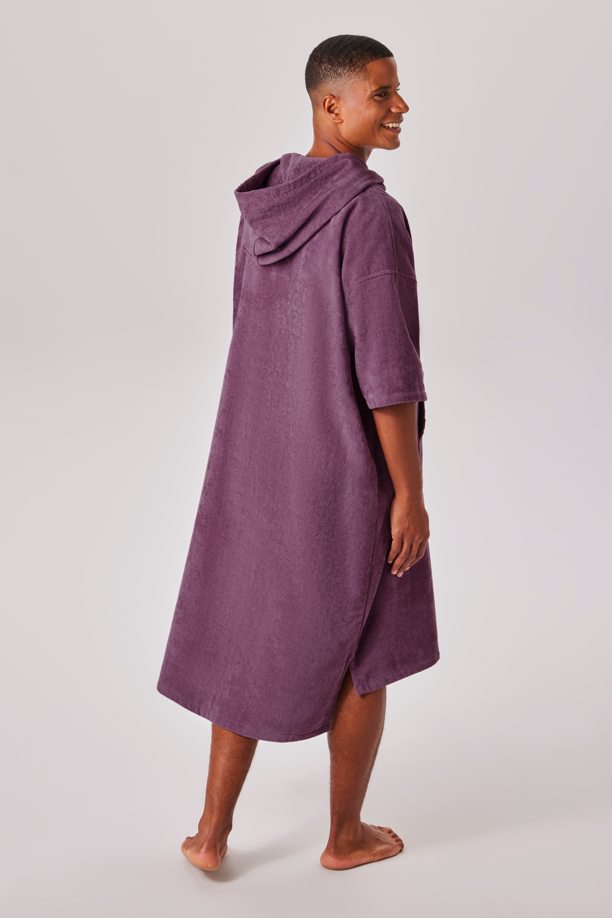 KangaROOS Badeponcho »Summer, ideal für Sauna, Spa & im Urlaub, Damen & Herren« 1 Stk. Surfponcho, mit Bauchtasche, 100% Baumwolle, Frottee