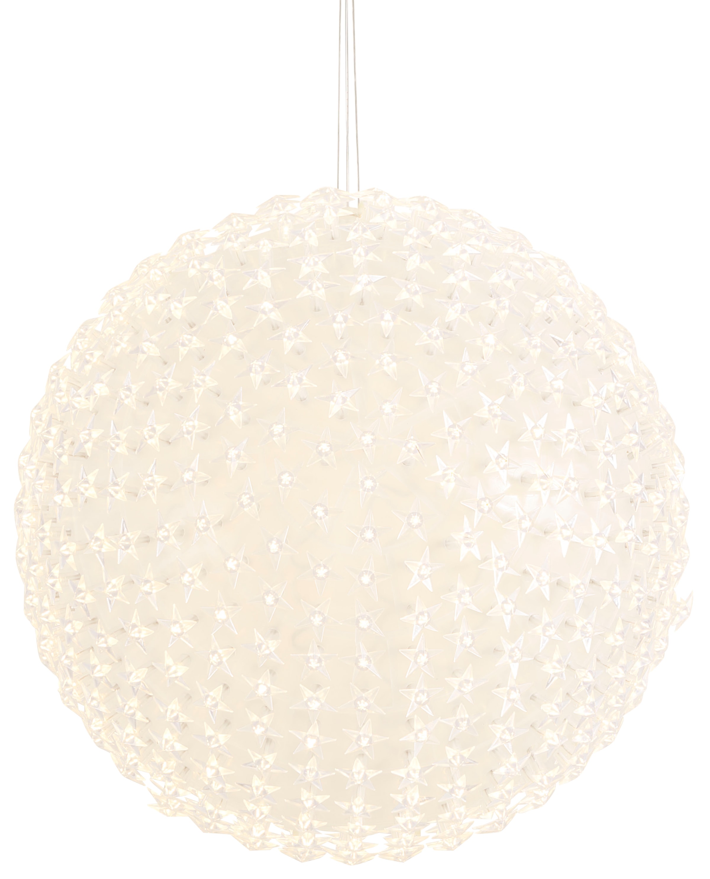 AM Design LED Dekolicht Warmweiß LED Kugel mit Sternen, Weihnachtsdeko aussen