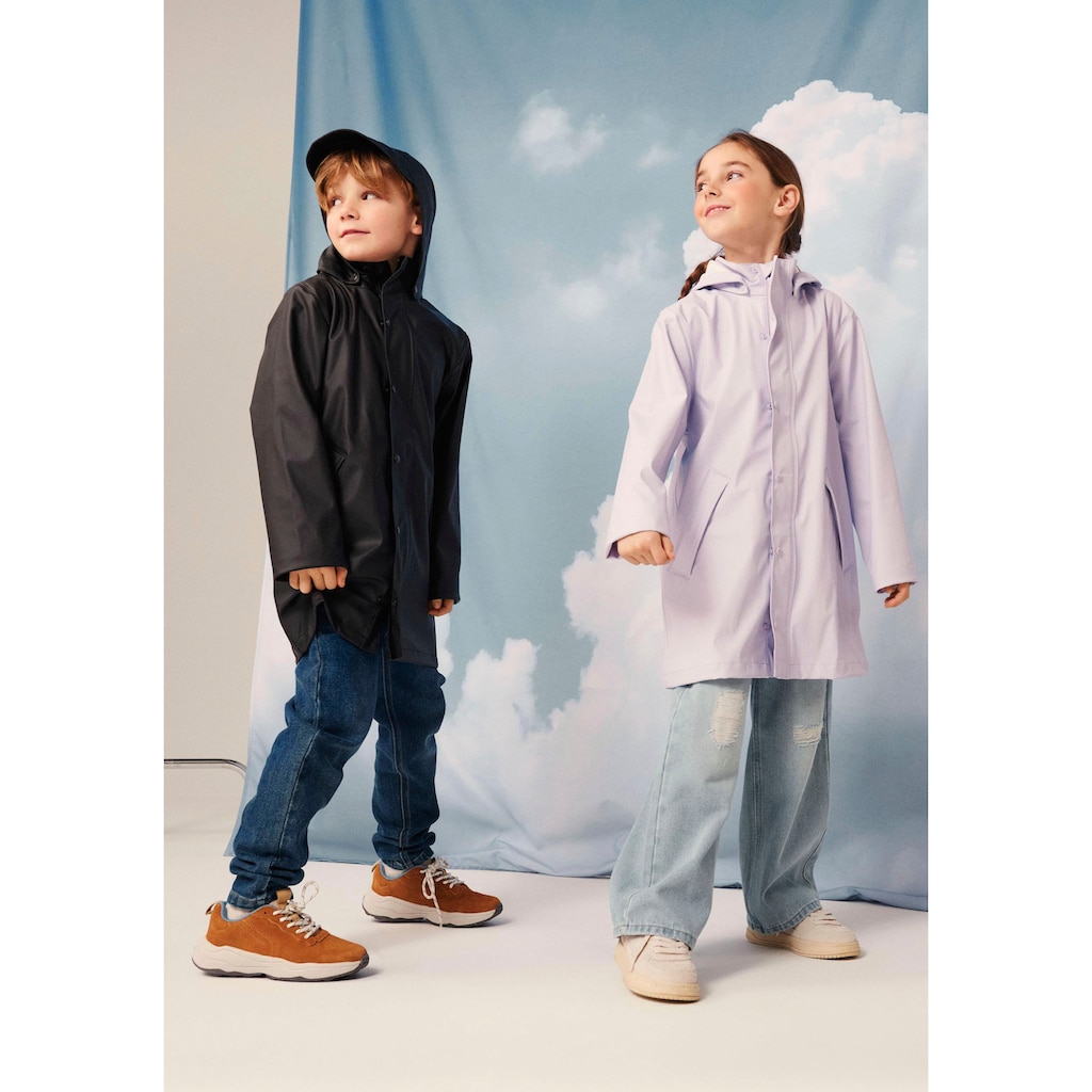 Name It Regenjacke »NKNDRY RAIN JACKET LONG 1«, mit Kapuze