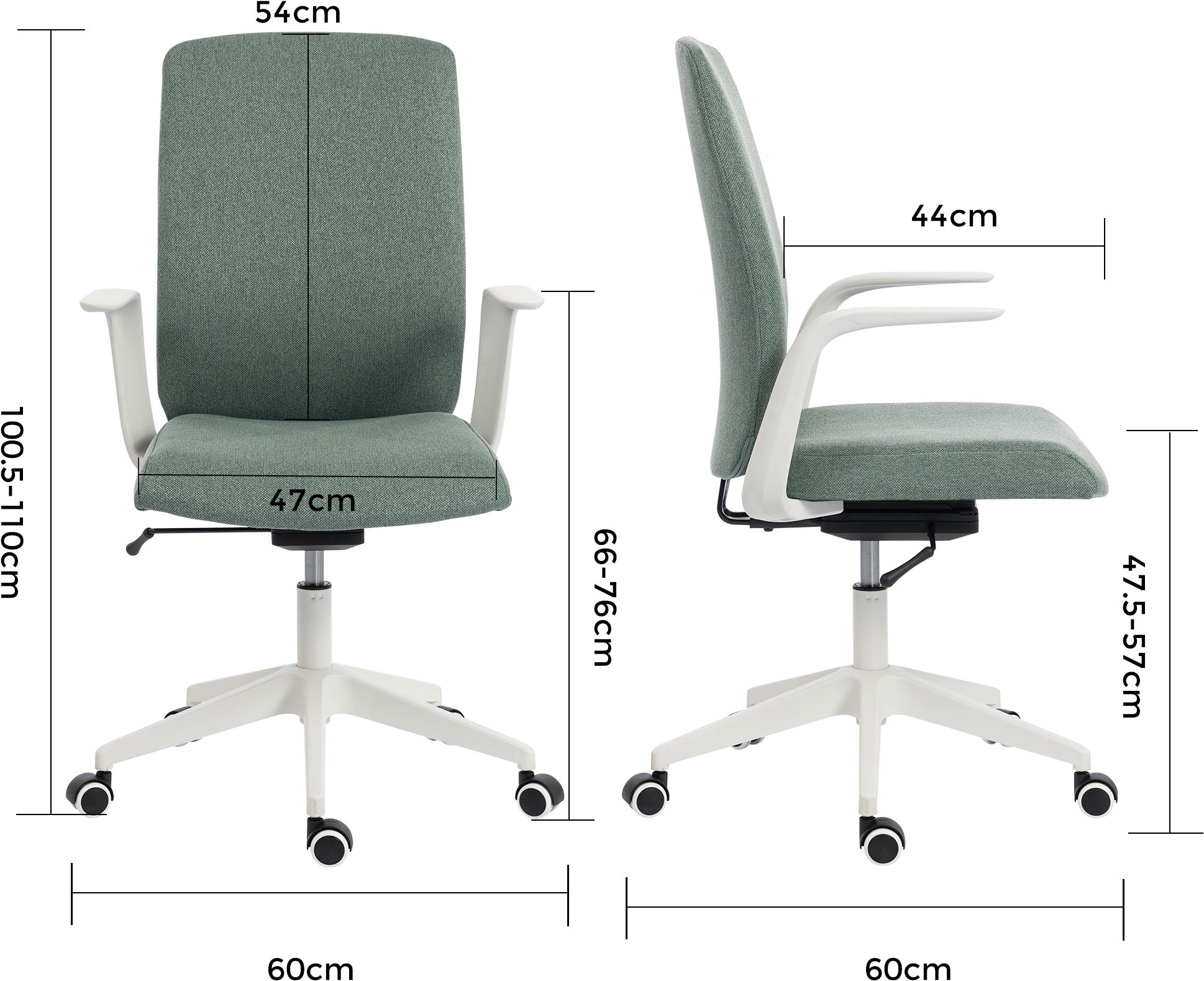 Duo Collection Drehstuhl »Floris« () 1 Stk.Weight Balance Mechanik - passt sich jedem Körpergewicht an