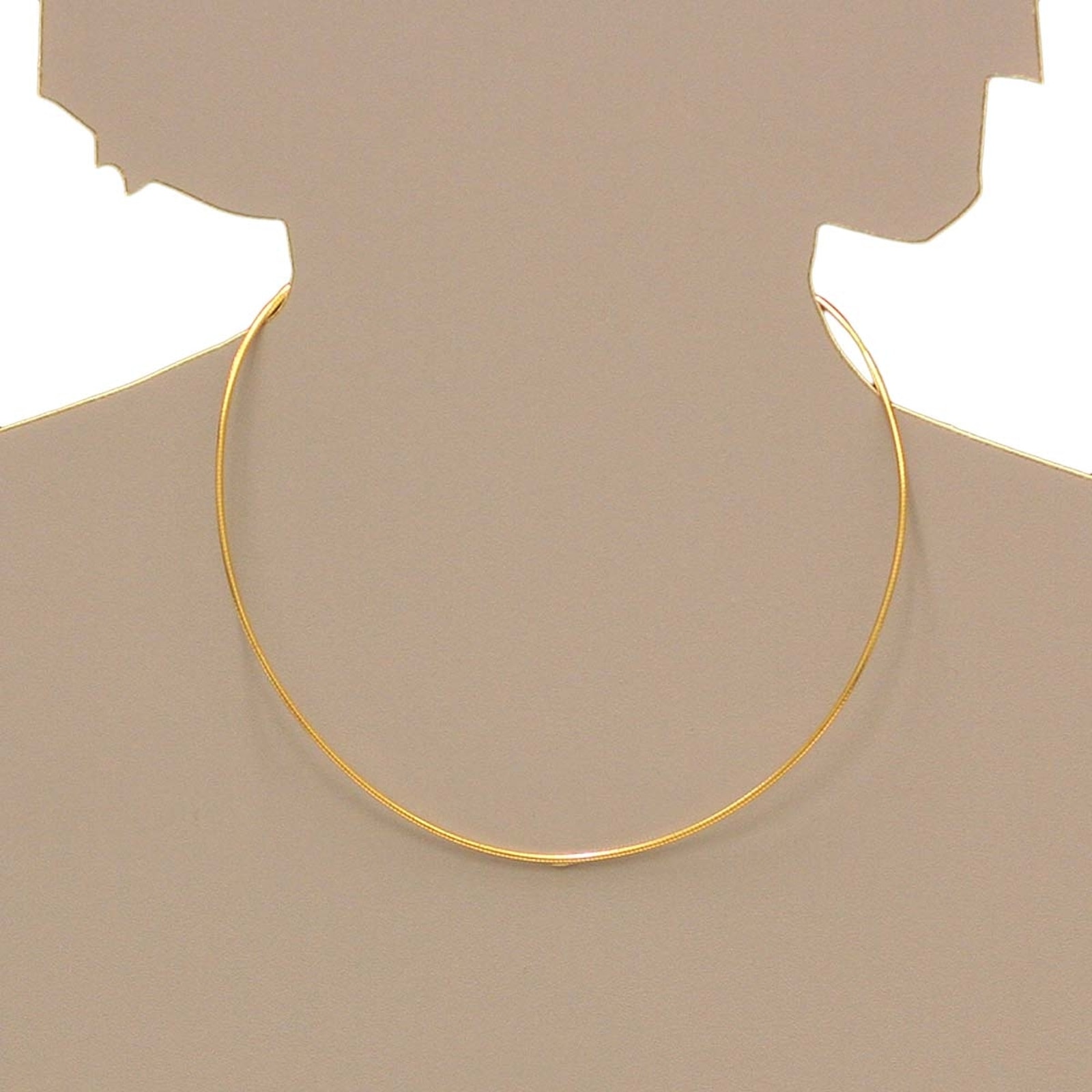 OSTSEE-SCHMUCK Halsreif »- Omega 1,4 mm - Gold 333/000 -,«