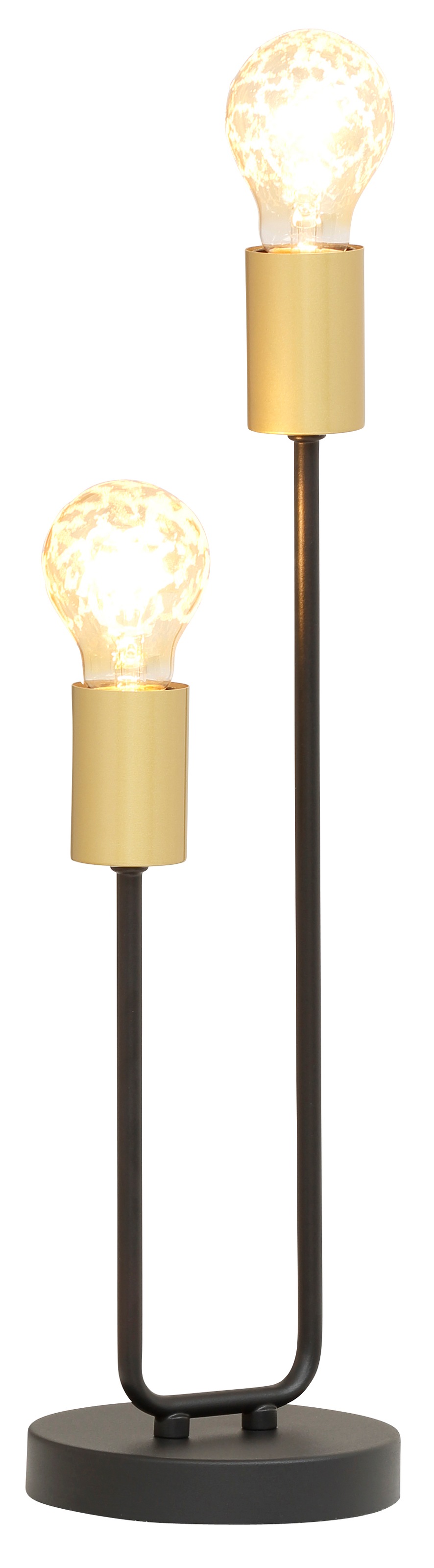 Leonique Tischleuchte »Jarla«, E27, 1 St., Tischlampe Schreibtischlampe mit goldfarbenen Fassungen