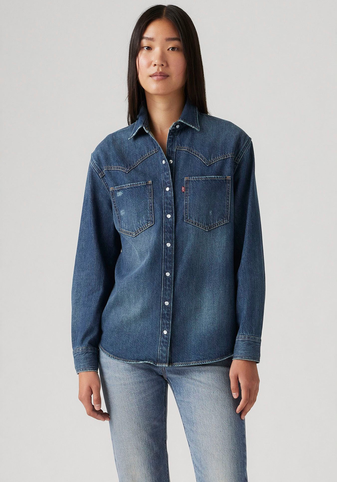 Levi's® Jeansbluse »TEODORA WESTERN SHIRT«, mit Druckknöpfen