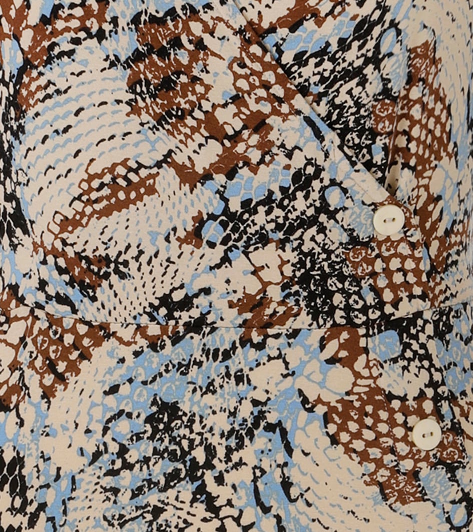 Aniston CASUAL Jerseykleid mit trendfarbenem, grafischen Muster bedruckt - NEUE KOLLEKTION