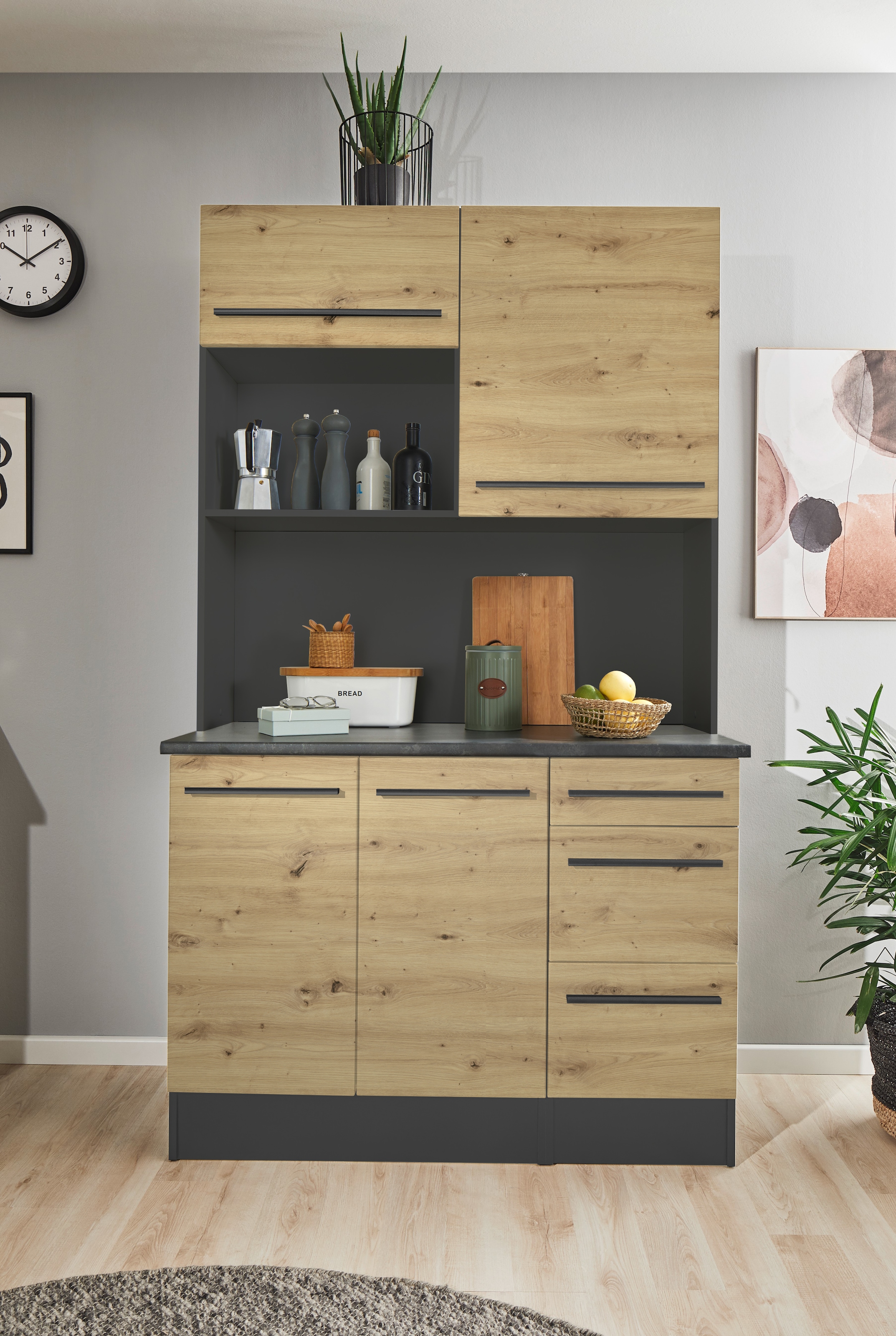 BASIC by Balculina Buffet »Jazz« 1 Stk. tlg. Breite 120cm, Türen, Schubkästen, offenes Fach