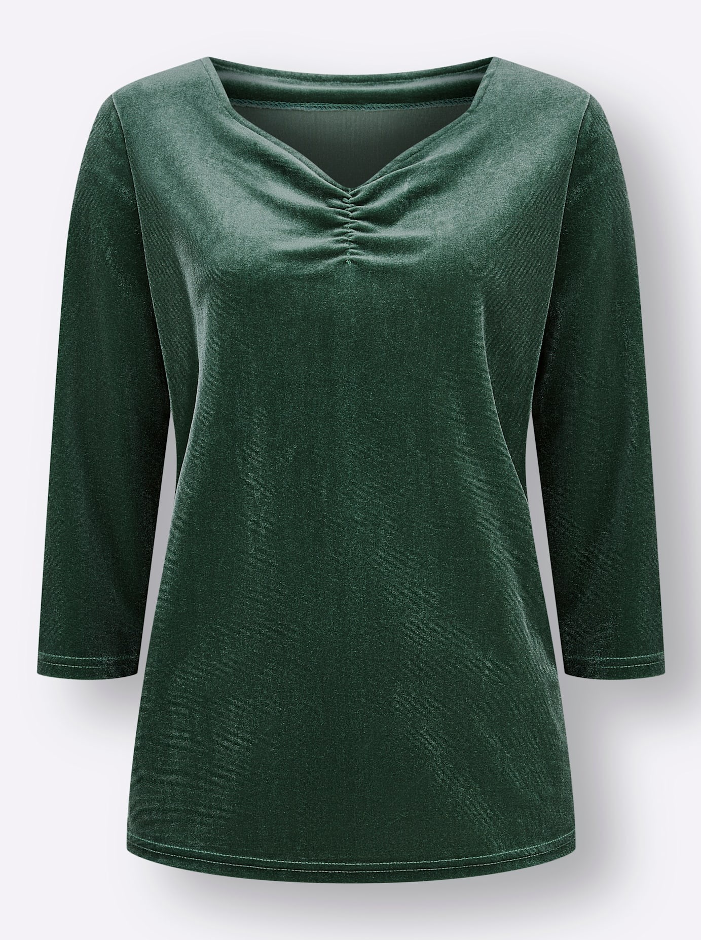 Classic Basics 3/4-Arm-Shirt »Samtshirt«, (1 tlg.)