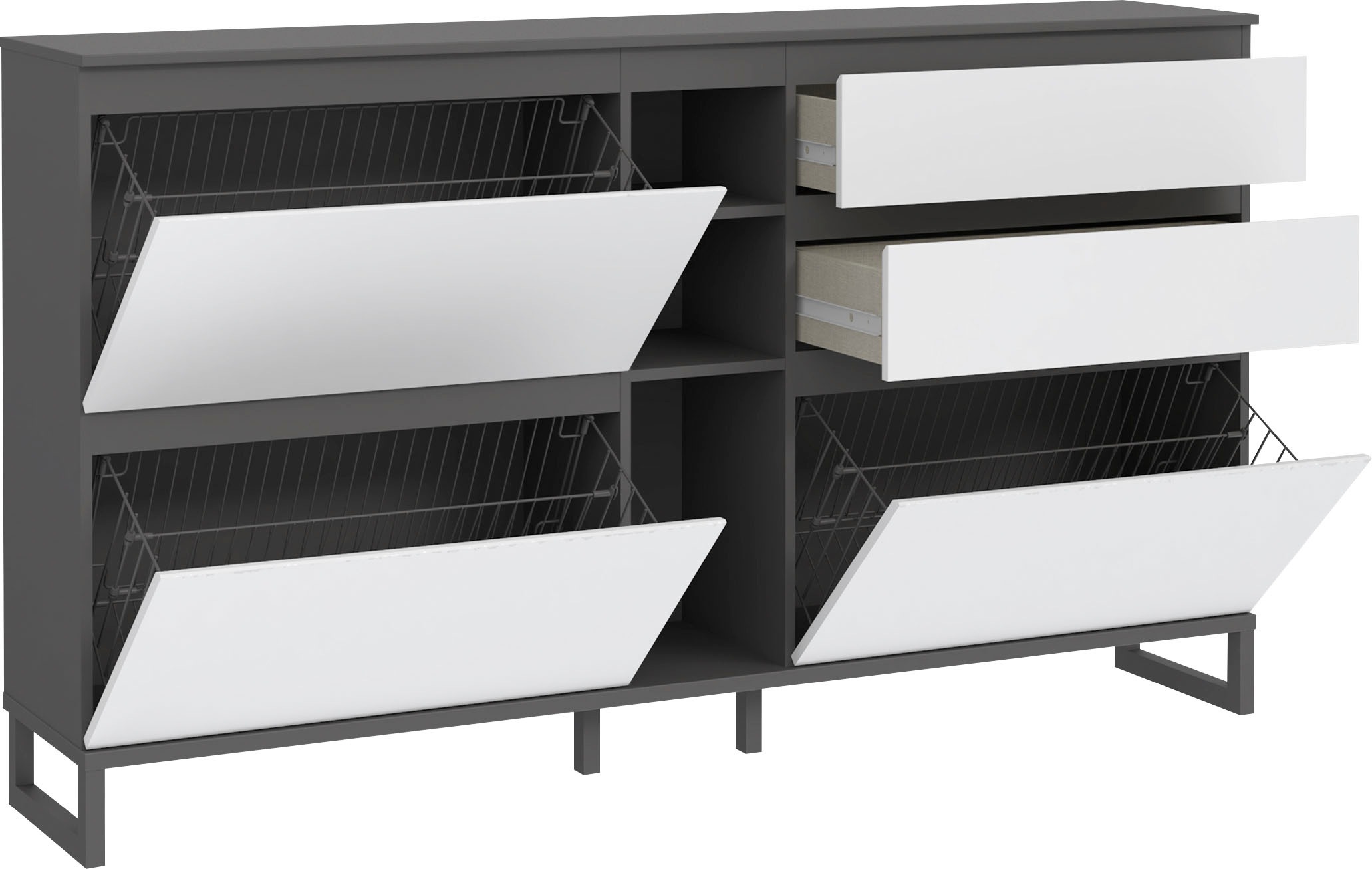 FORTE Schuhschrank »Quayle« Schuhkipper, Breite 174,8cm