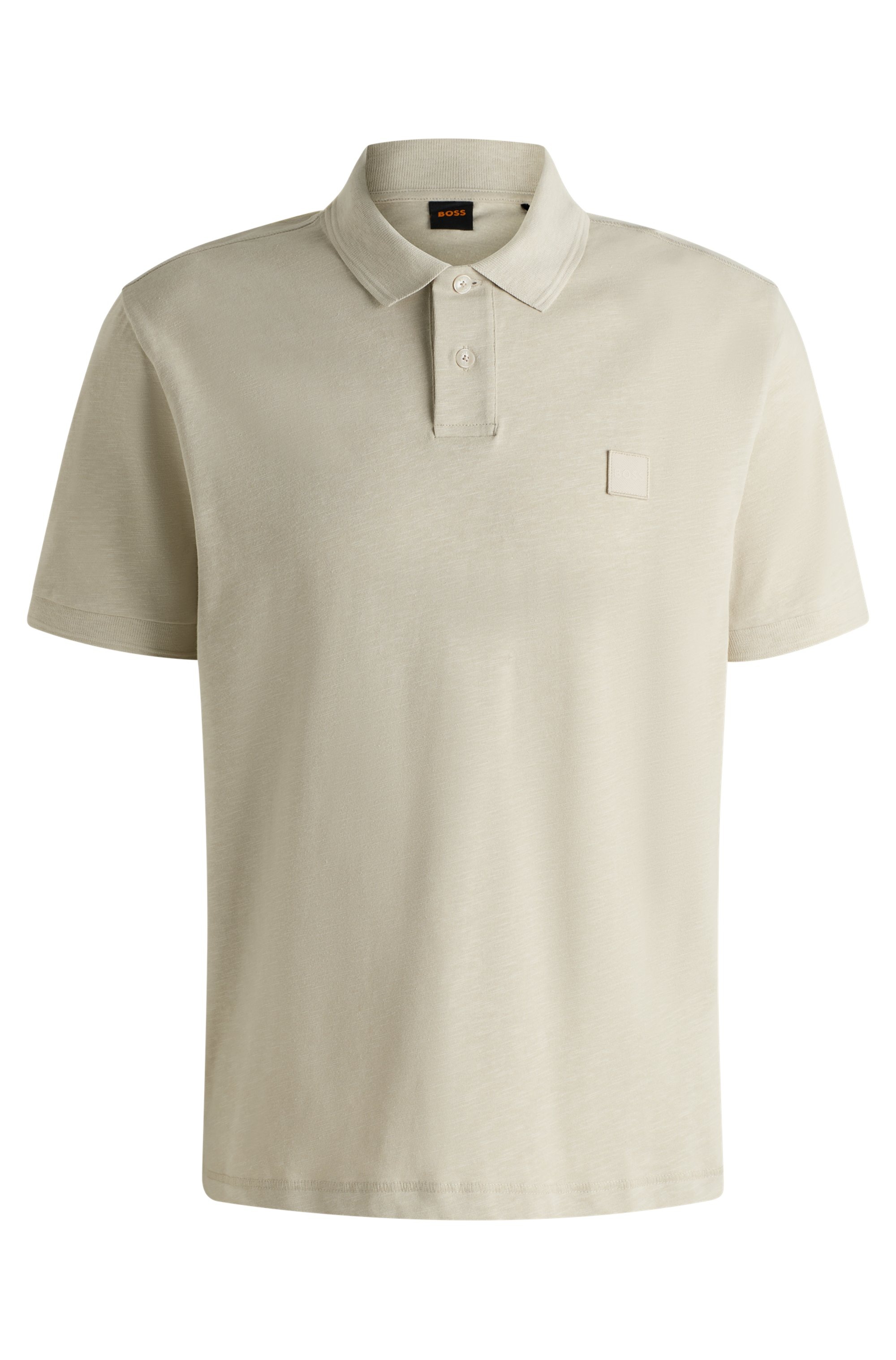 BOSS ORANGE Poloshirt »Pe_linenlogo«, mit Polokragen