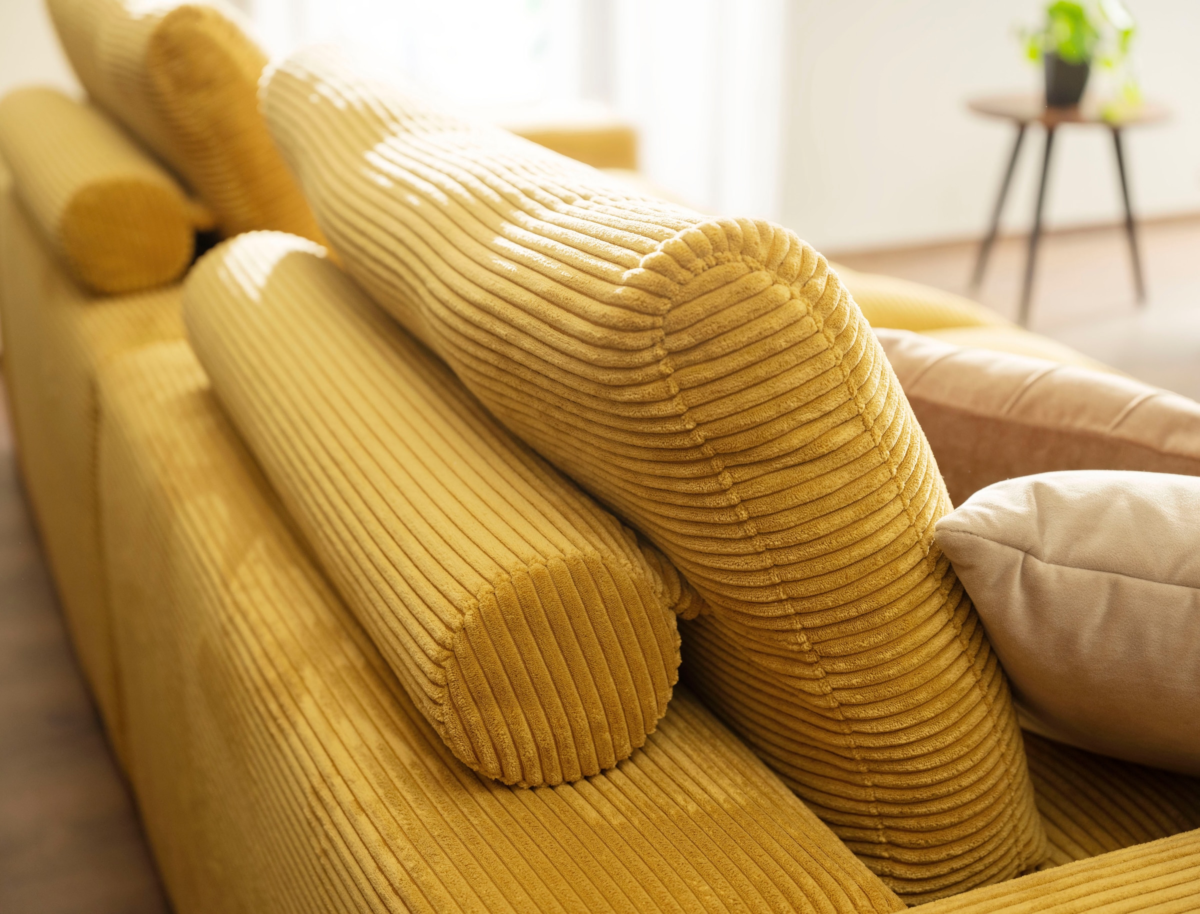 alina Big-Sofa »Sandy«, 296 cm breit und 123 cm tief, in modernem Cordstoff
