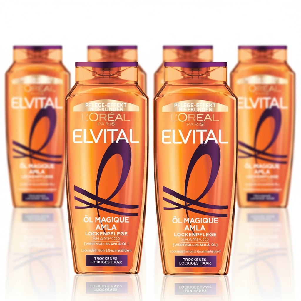 L'ORÉAL PARIS Haarshampoo »L'Oréal Paris Elvital ÖL Magique Amla Shampoo« Amla Öl für lockiges, trockenes Haar, Sprungkraft für deine Locken.