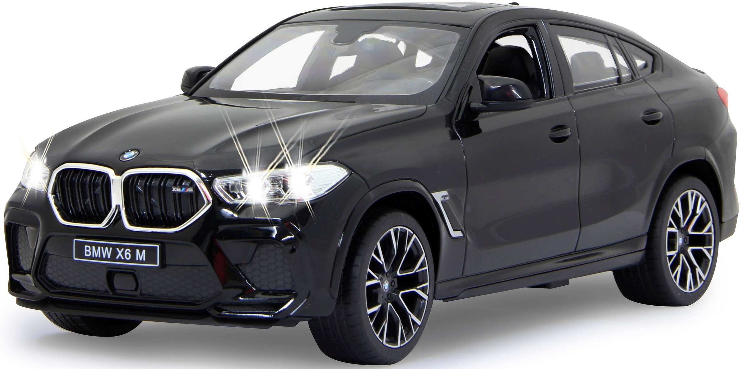 Jamara RC-Auto »Deluxe Cars, BMW X6 M 1:14, schwarz - 2,4 GHz«, mit LED-Lichtern