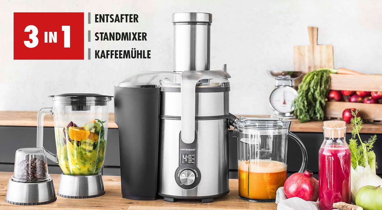 Gastroback Entsafter »Design Multi Juicer Digital Pro 40153« 1500 W