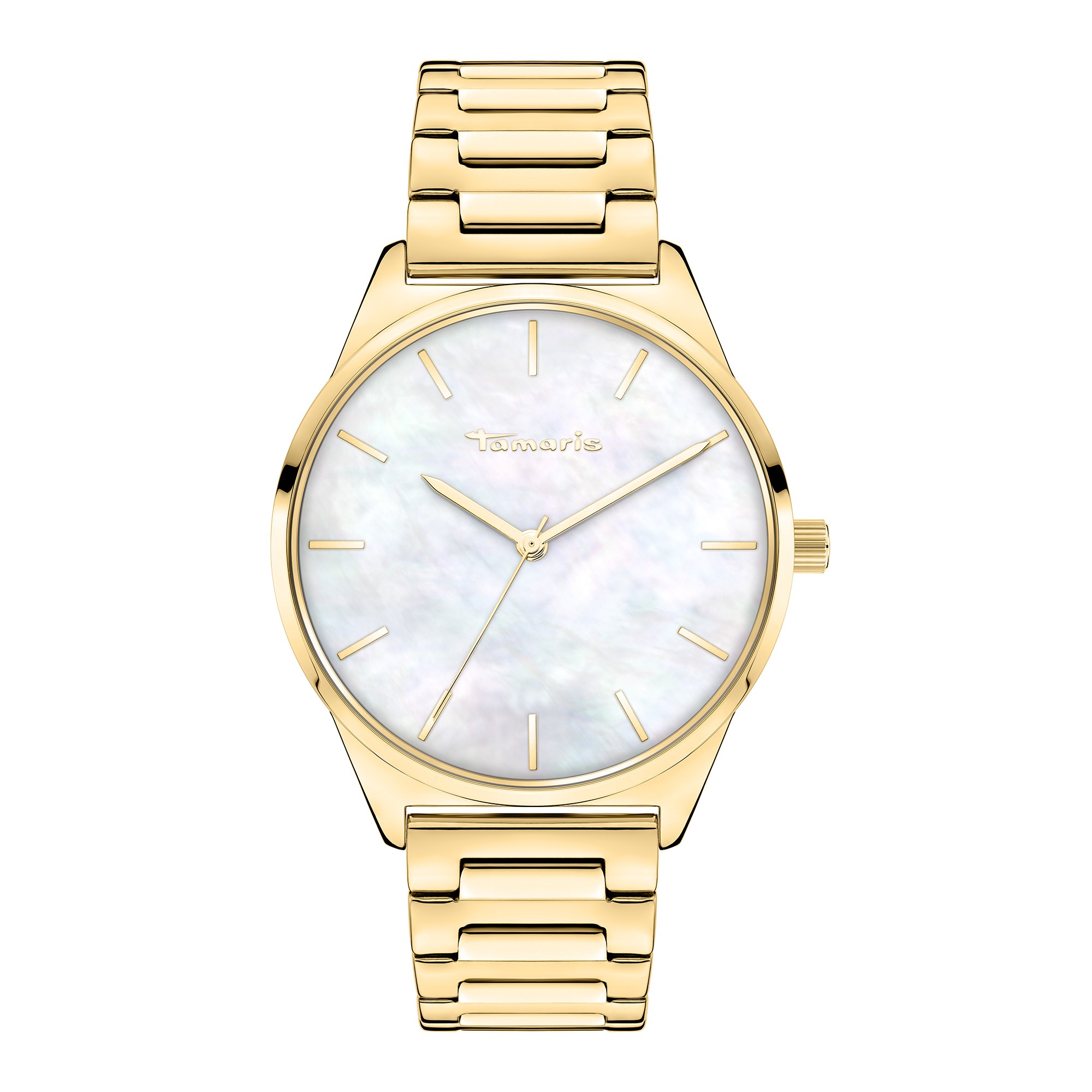 Tamaris Damen Quarzuhr »Basic Elegance« Armbanduhr, Damenuhr, Edelstahlarmband, analog