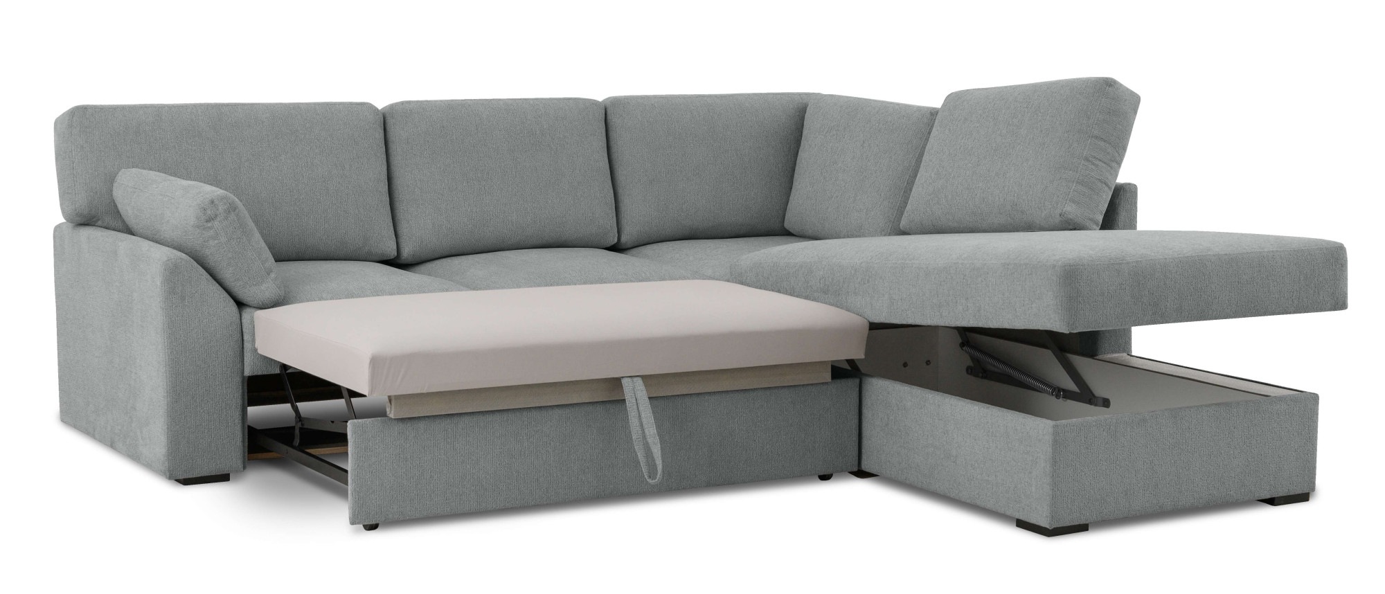 Home affaire Ecksofa »Citry«, Breite 242 cm, Chenille, Bettfunktion, Bettkasten, L-Form