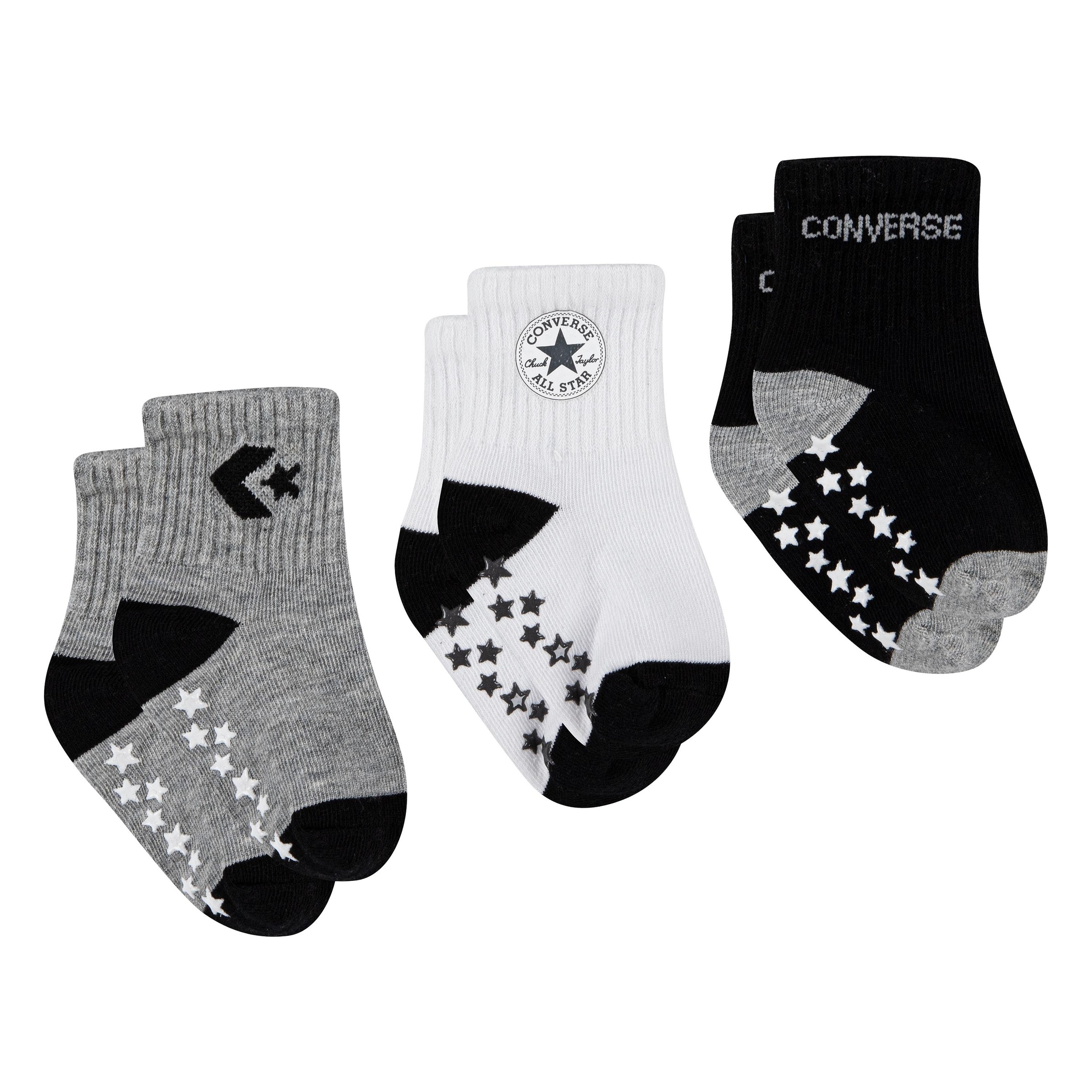 Converse ABS-Socken »CONVERSE LOGO INFANT TODDLER NO SLIP QUARTER 3 PK«, (3 Paar)