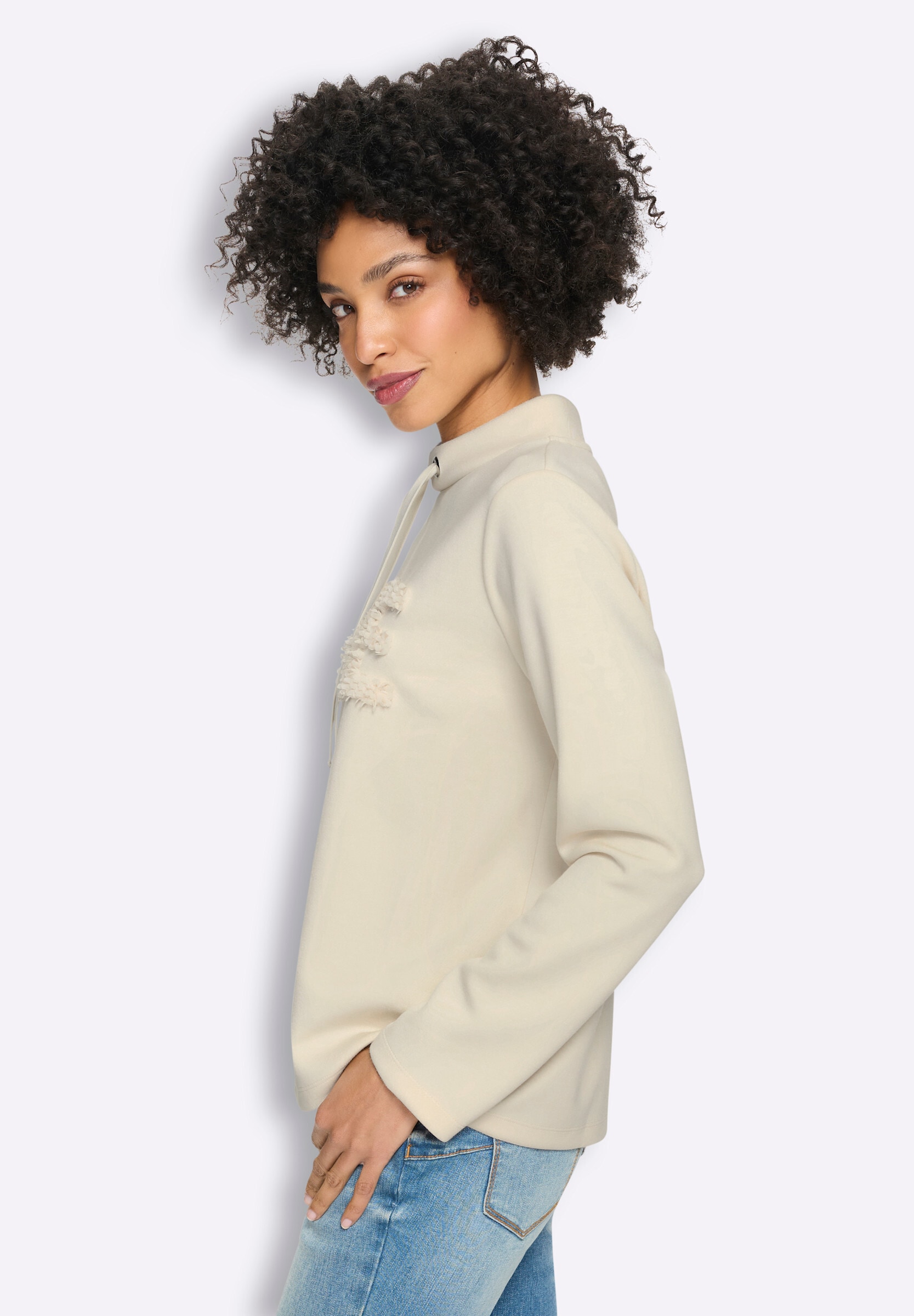 heine Sweatshirt »Sweatshirt Sweatshirt mit LOVE-Schriftzug«
