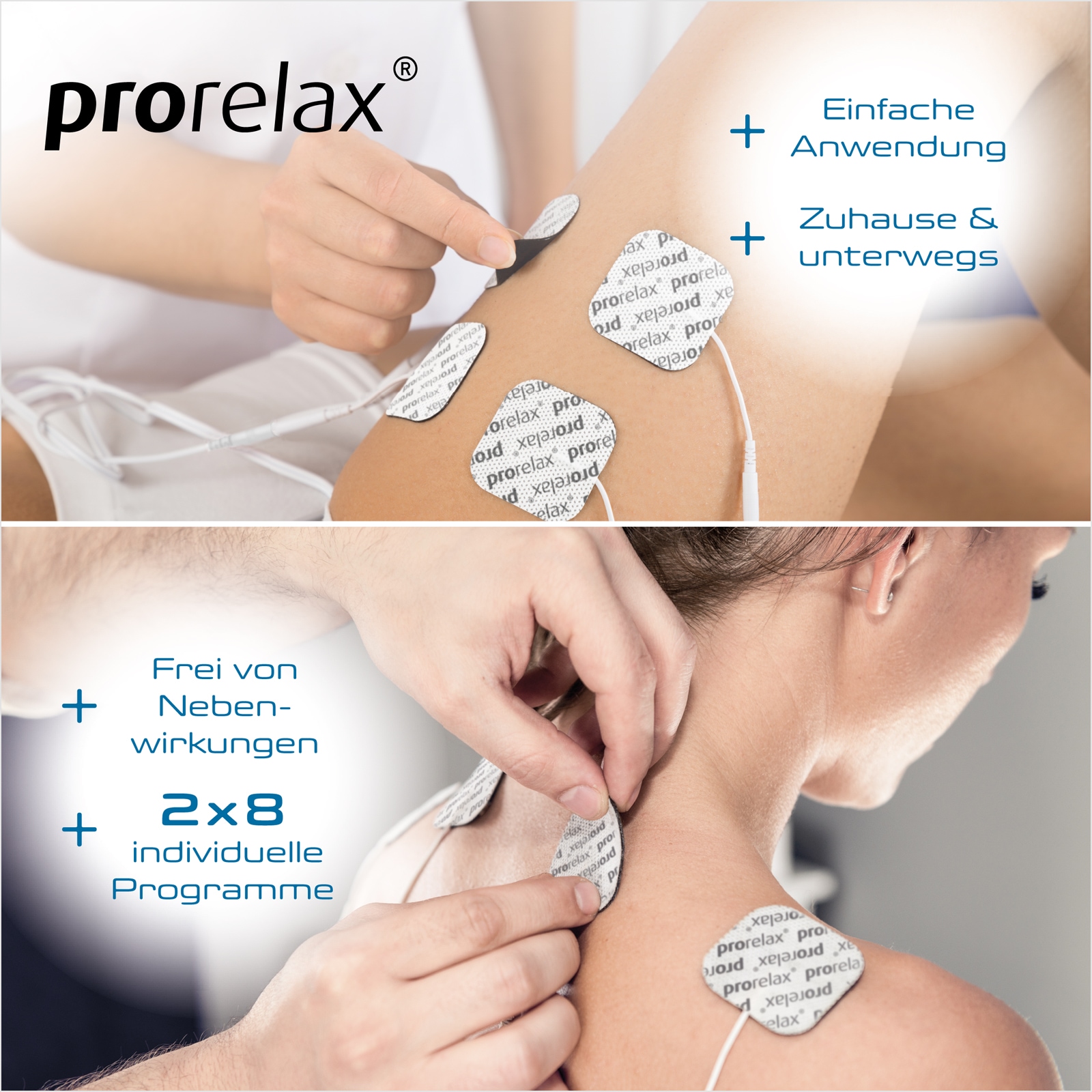 prorelax TENS-EMS-Gerät »39263 Duo«, Cliphalter, Aufbewahrungstasche