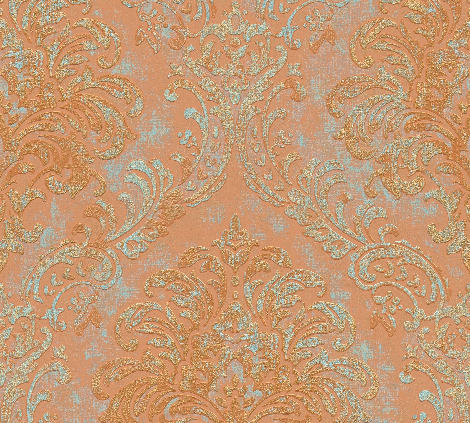 living walls Vliestapete »Metropolitan Stories. Travel Styles. Ornament-Tapete« Metall-Effekte | gemustert | metallic strukturiert Tapete Klassisch Elegant Barock Vintage-Optik Shabby Chic Tapeten Flur