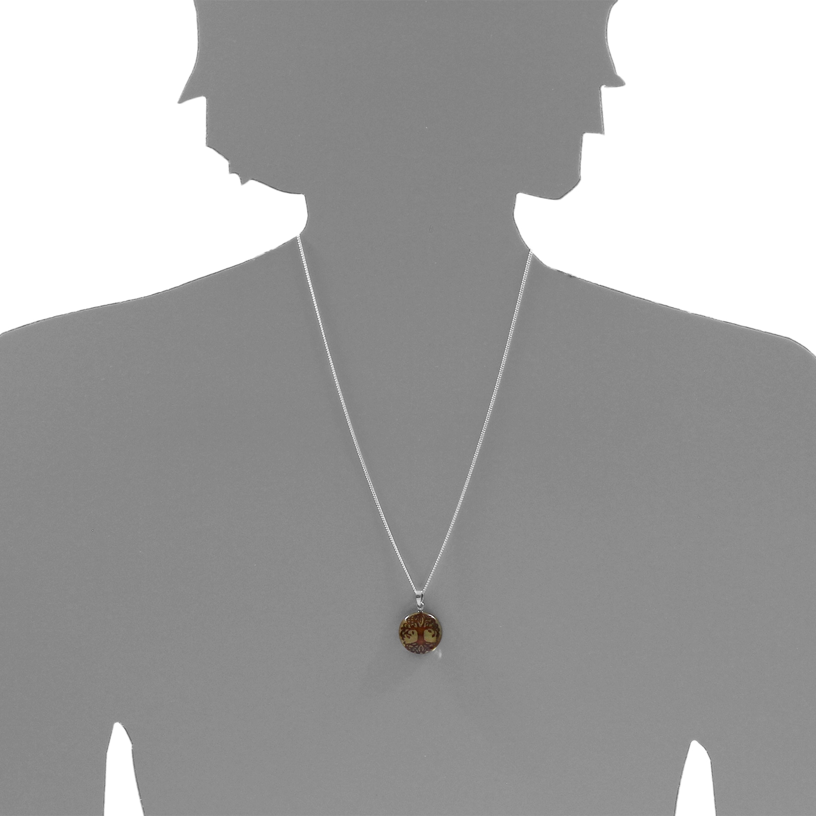 OSTSEE-SCHMUCK Kettenanhänger »- Lebensbaum - Silber 925/000 - Bernstein«