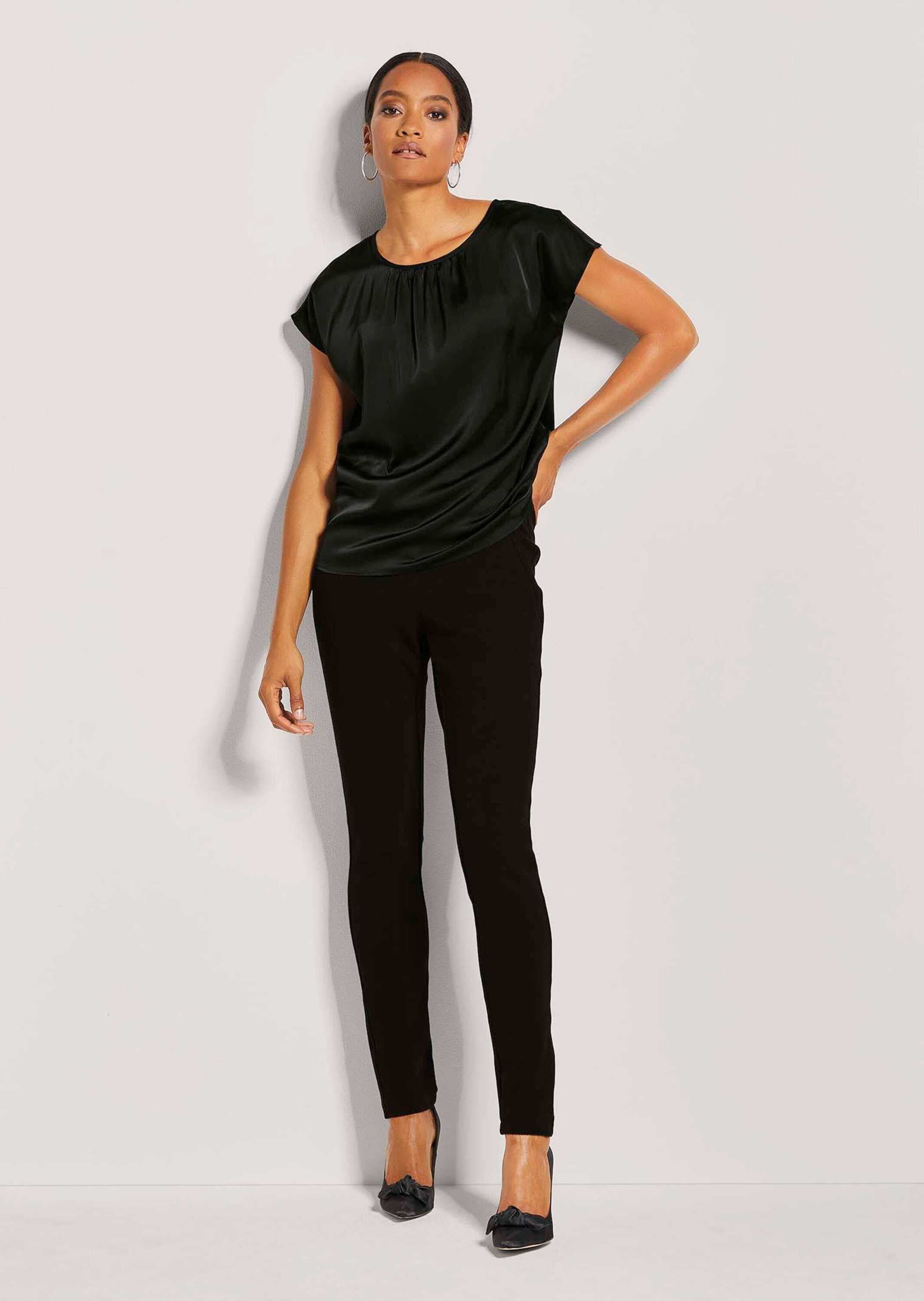 MADELEINE Shirtbluse »Blusenshirt Elegante Satinbluse in A-Linie«