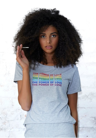LASCANA T-Shirt, mit 'Power of Love' Frontdruck kaufen