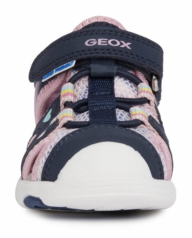 Geox Sandale »B SANDAL MULTY GIRL«, Sommerschuh, Klettschuh, Sandalette, mit Herz in Regenbogenfarben
