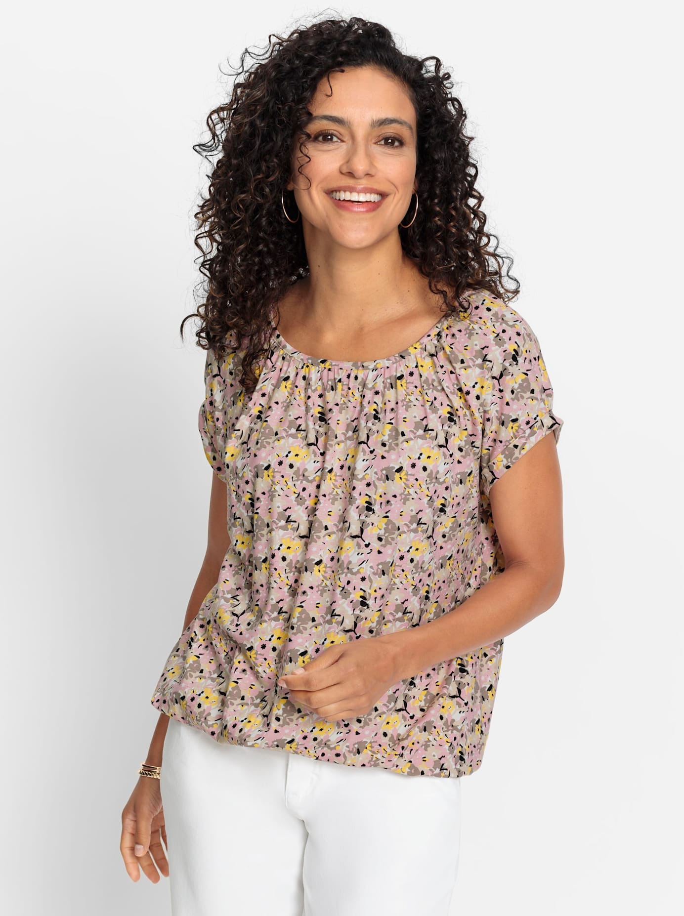 Inspirationen Kurzarmshirt »Rundhals-Shirt«, (1 tlg.)