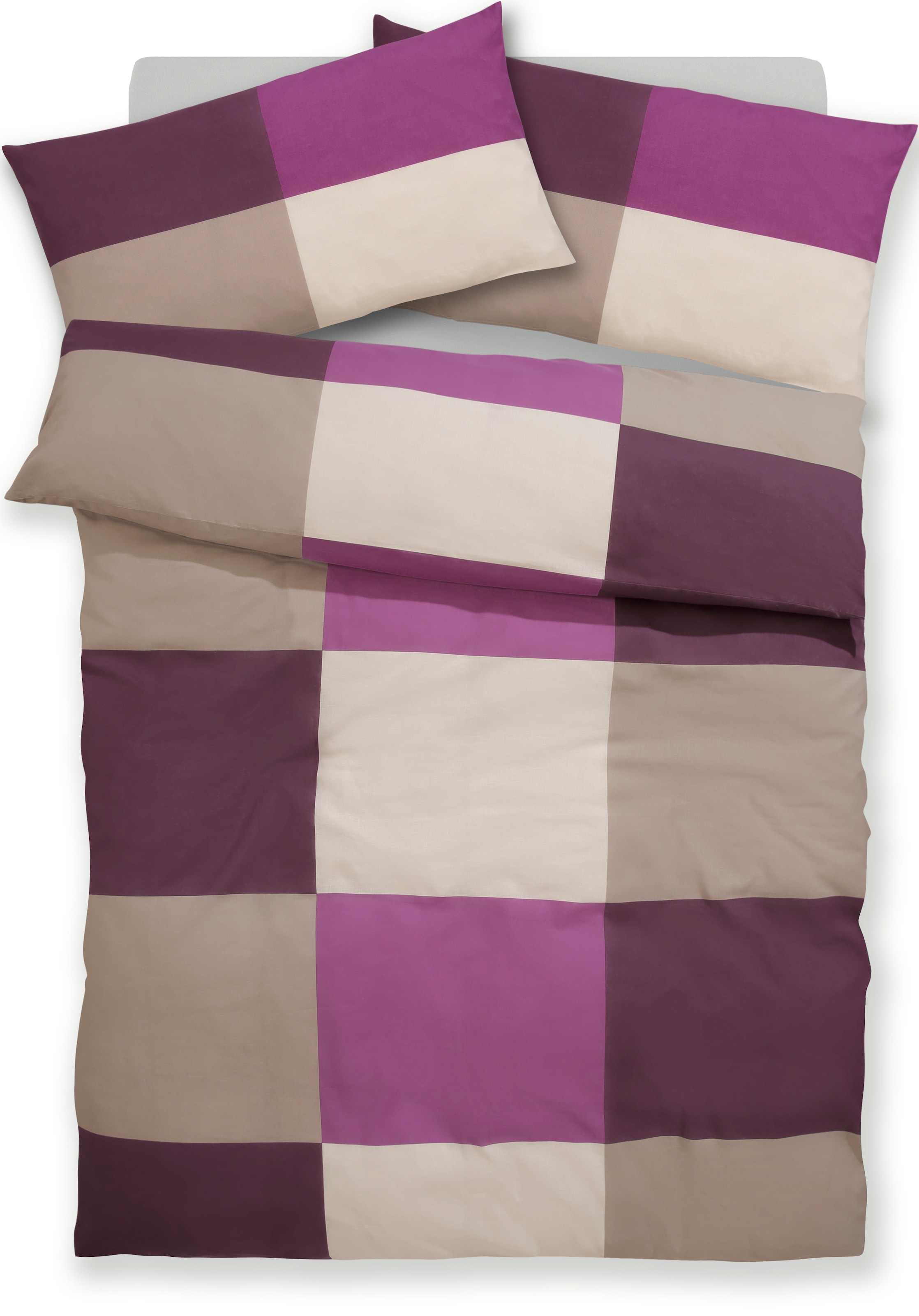 OTTO home Bettwäsche »Tirrell« 2 Bettwäsche ab Gr. 135x200 cm, 100% Baumwolle, Marke H.I.S by OTTO home