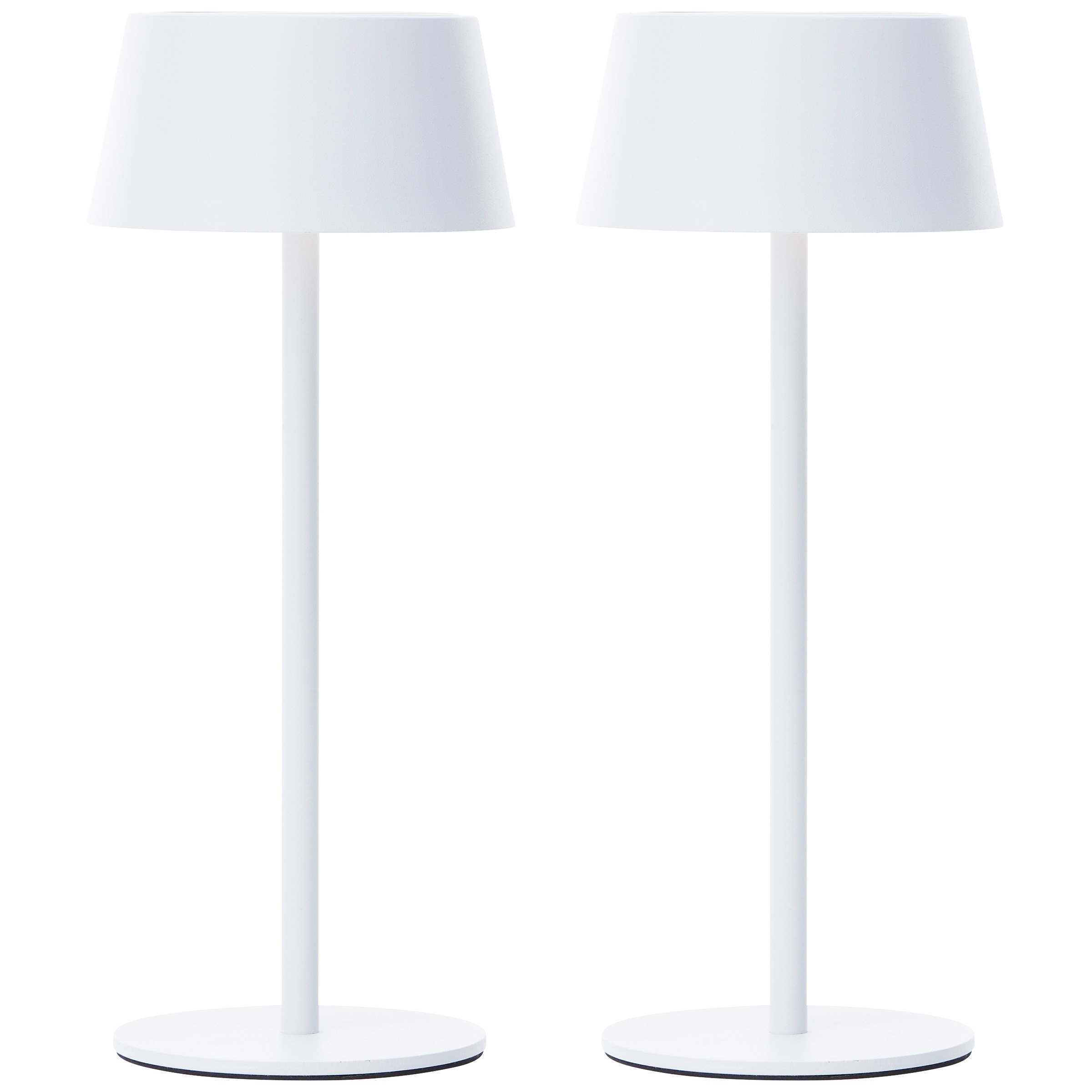 OTTO home LED Außen-Tischleuchte »Oddny - Tischlampe 2er Set mit Solar u. Akku« LED-Modul 2 Stk. Warmweiß 30 cm, aufladbar ü. Solar & USB, 3000 K, dimmbar, IP44, Akkulampe