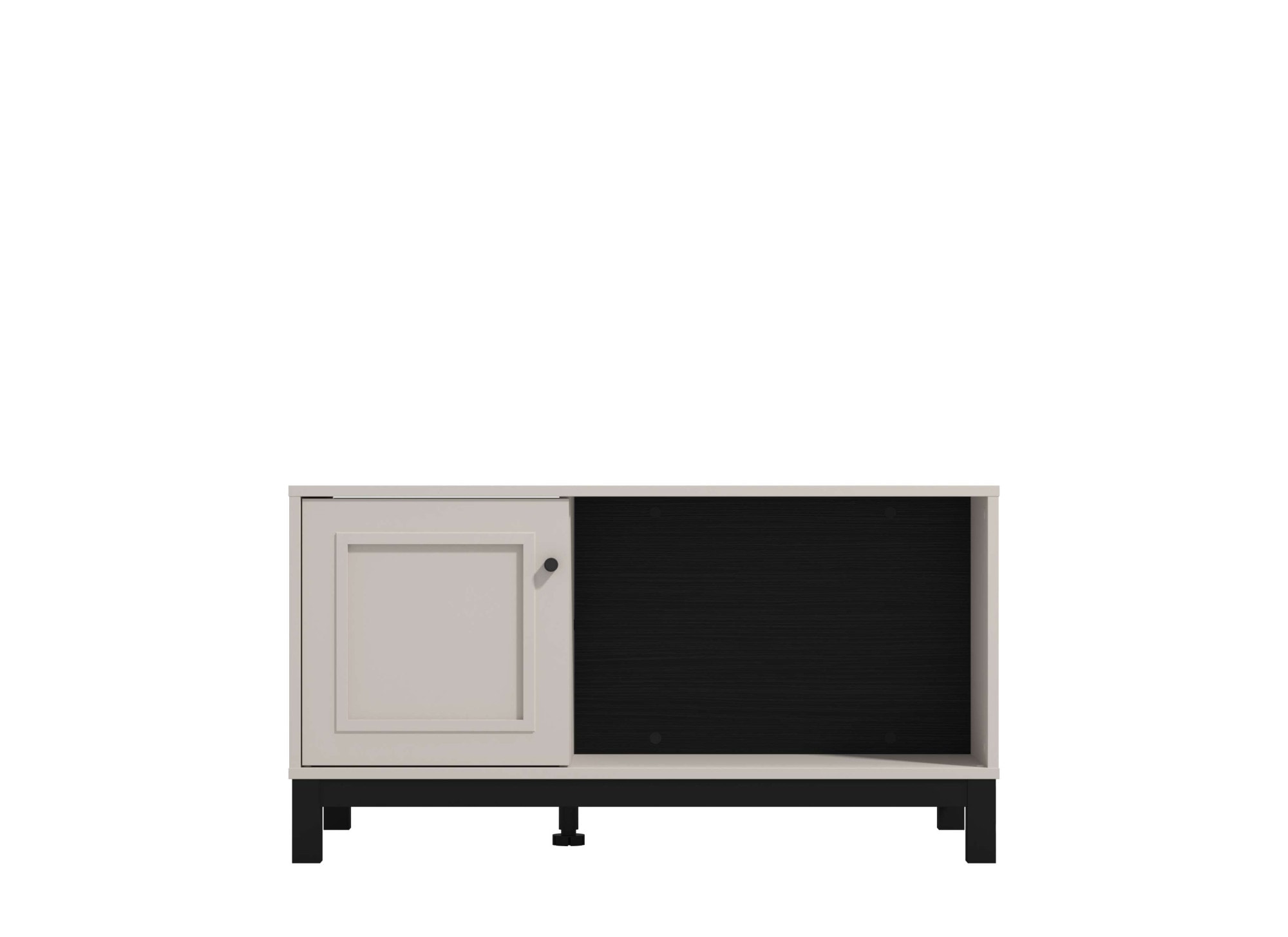 Home affaire Couchtisch »Savoia, 100 cm, modernes Design mit viel Stauraum, rechteckig« Zwei offene Fächer und ein geschlossenes, in eleganter Kaschmirfarbe